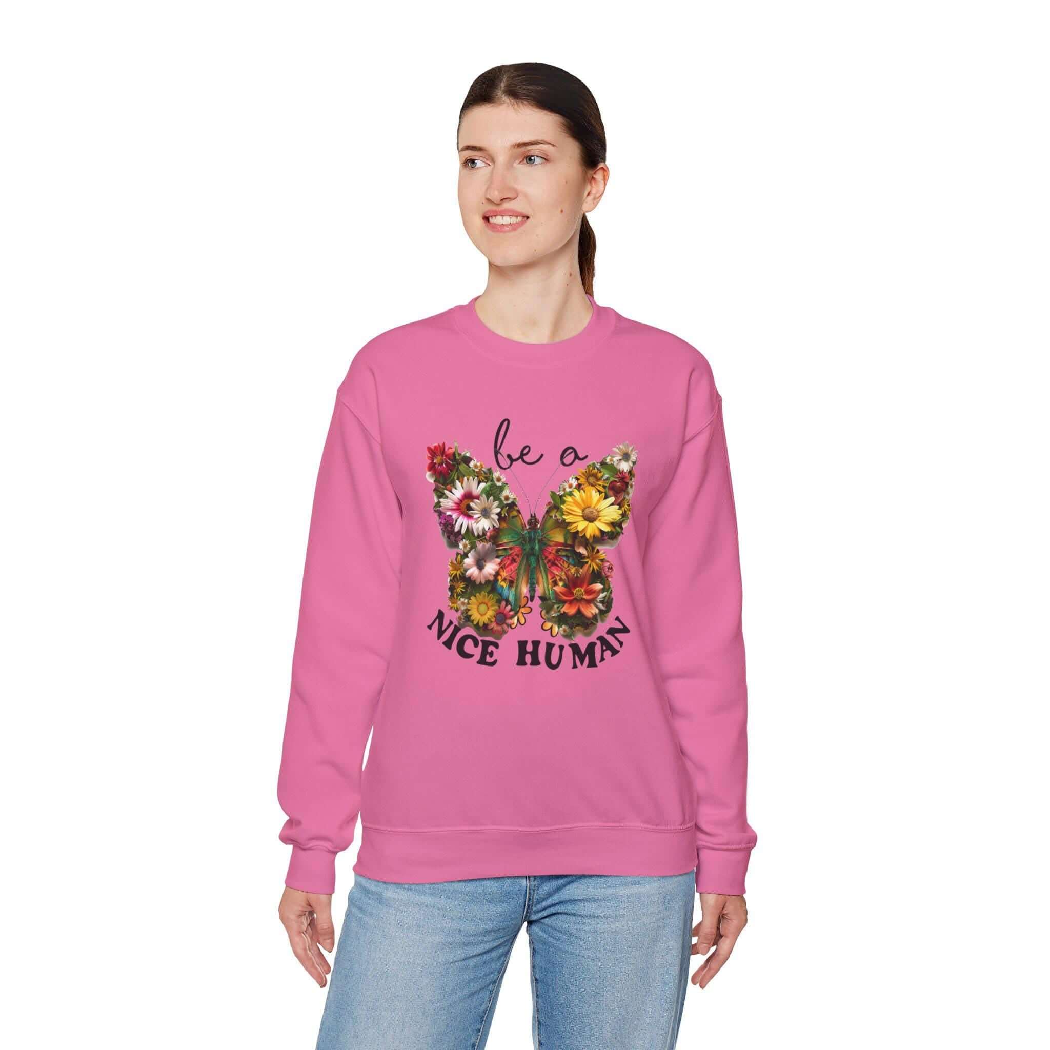 Be A Nice Human Friends Family Cozy Casual Wear Positive Message Ap...