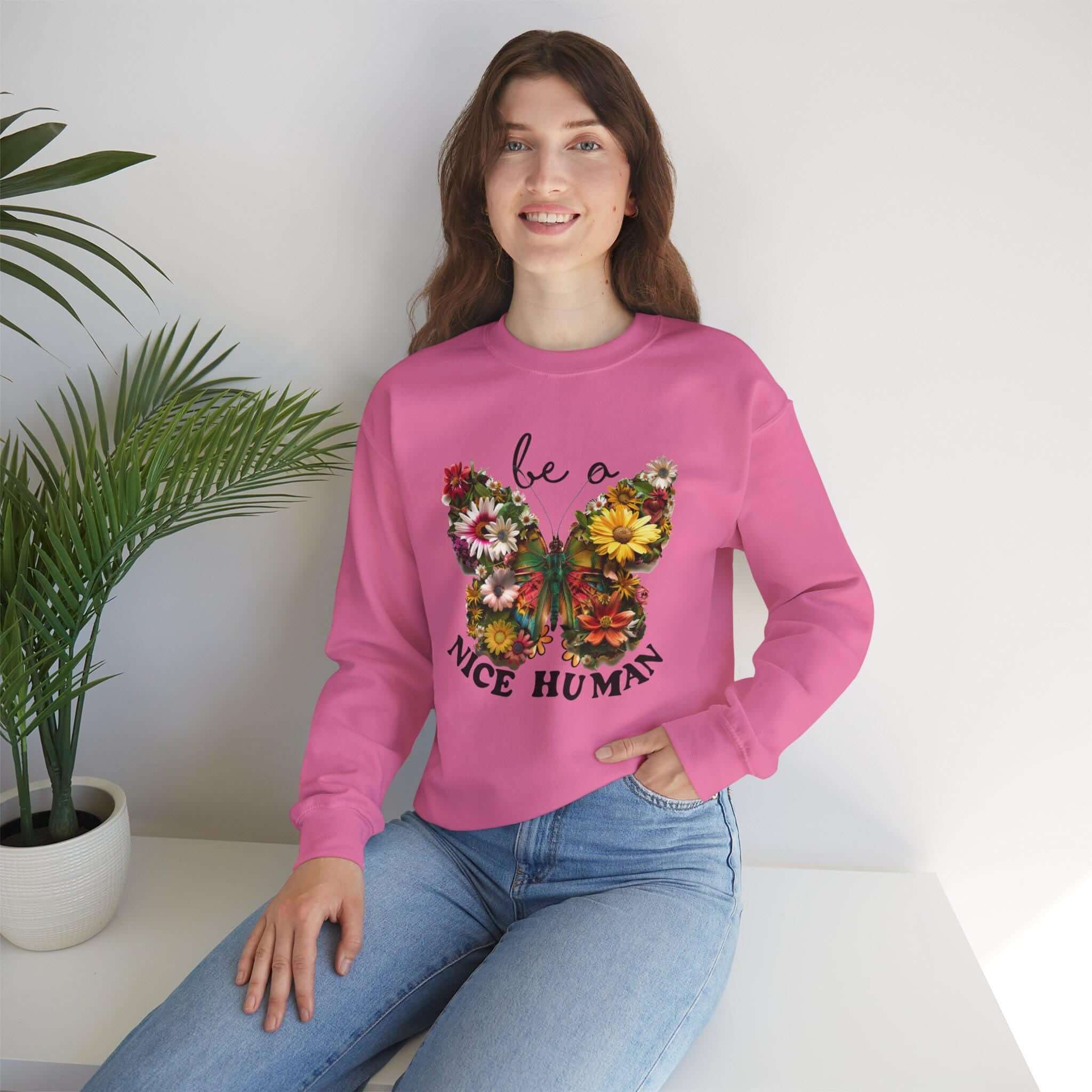Be A Nice Human Friends Family Cozy Casual Wear Positive Message Ap...