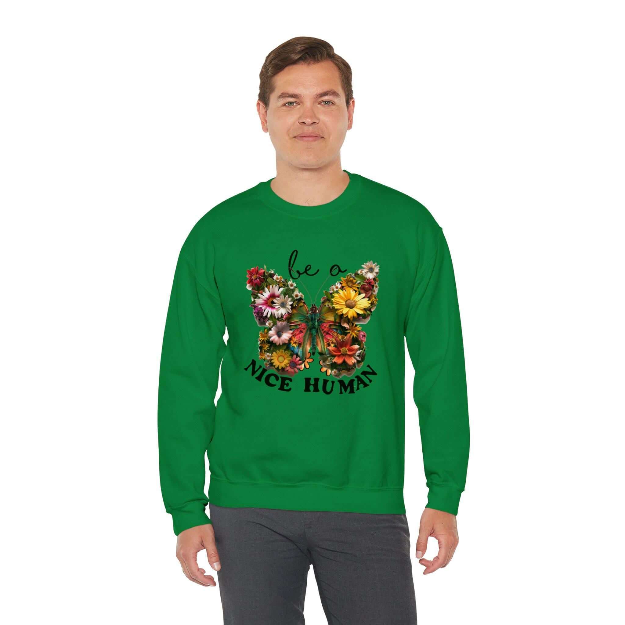 Be A Nice Human Friends Family Cozy Casual Wear Positive Message Ap...