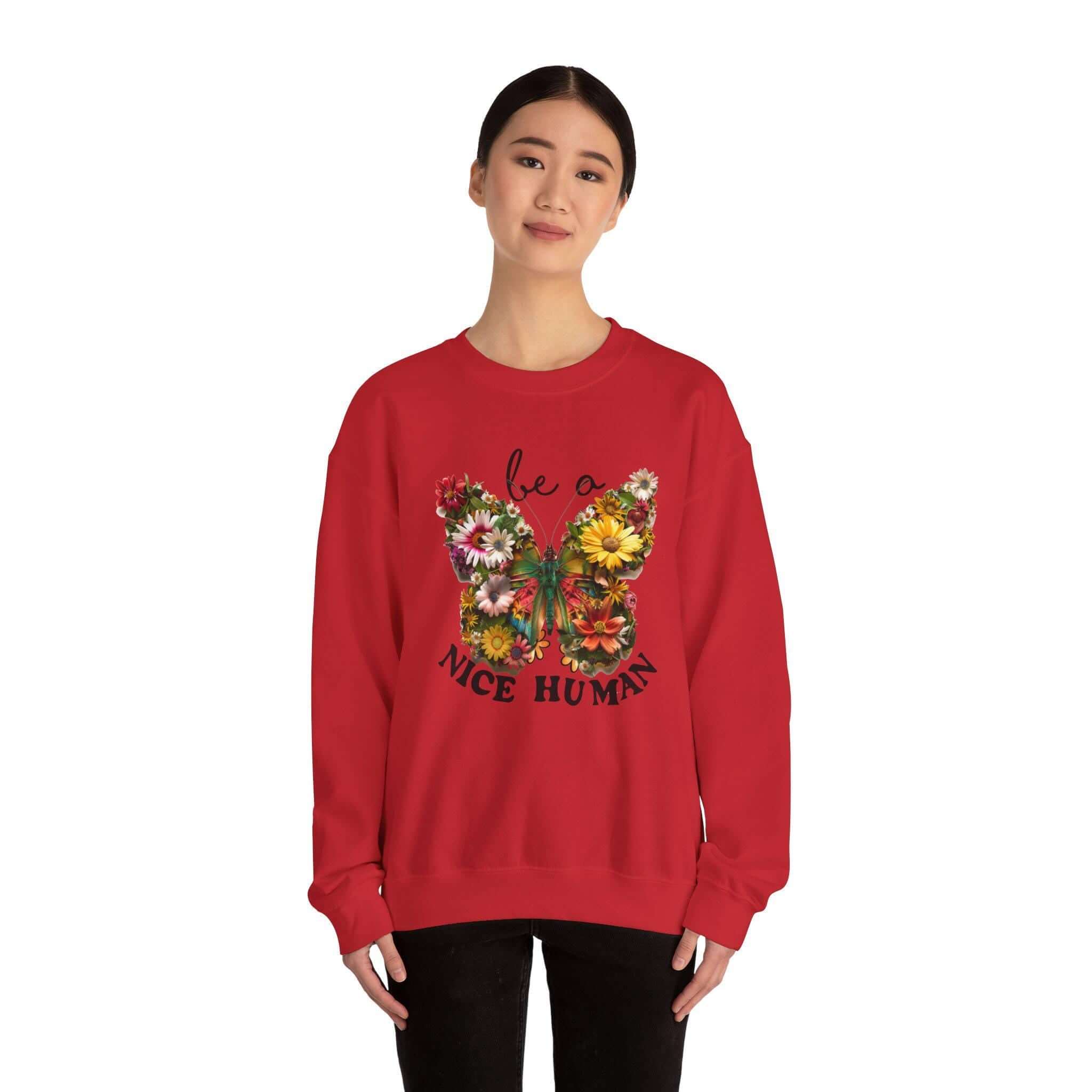 Be A Nice Human Friends Family Cozy Casual Wear Positive Message Ap...