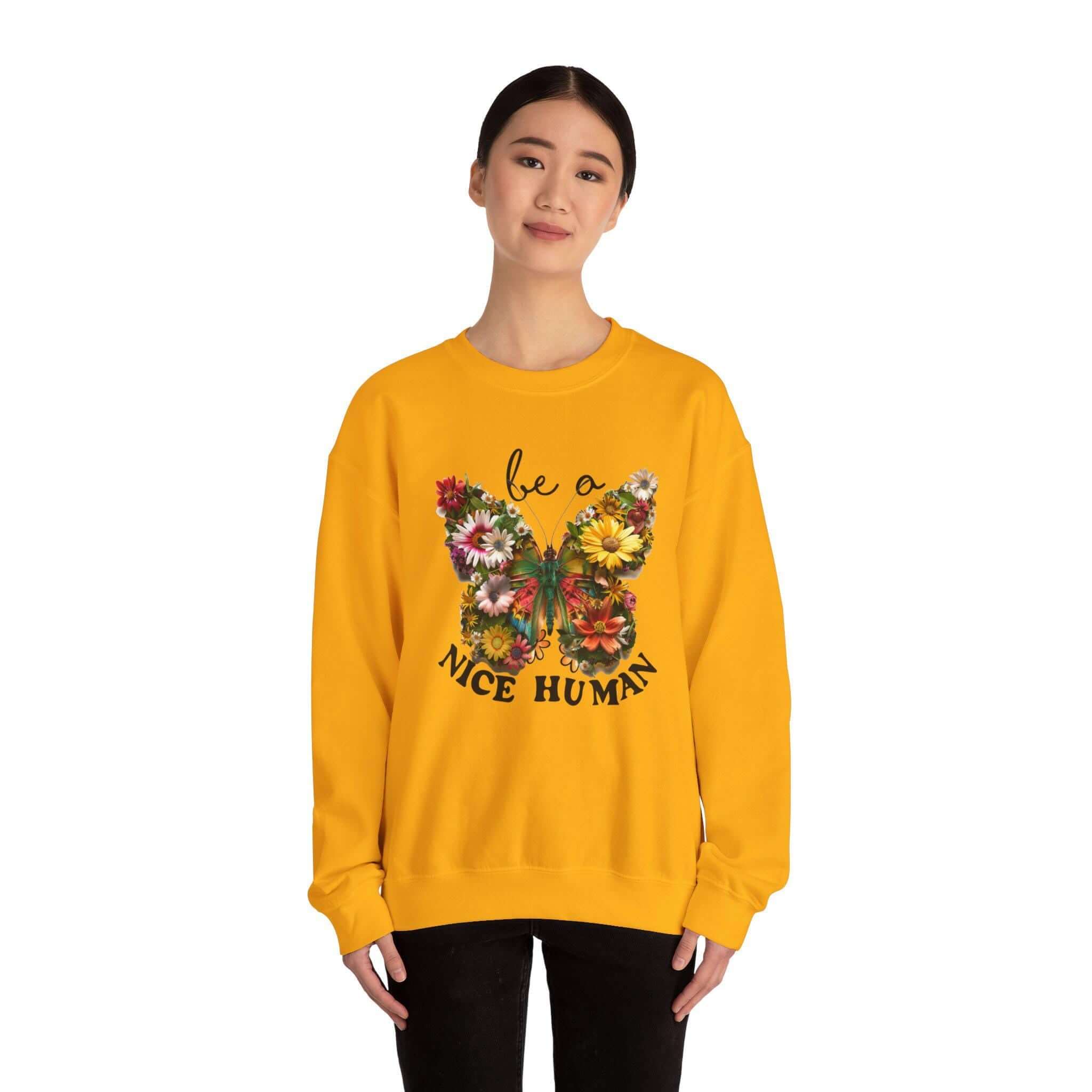 Be A Nice Human Friends Family Cozy Casual Wear Positive Message Ap...