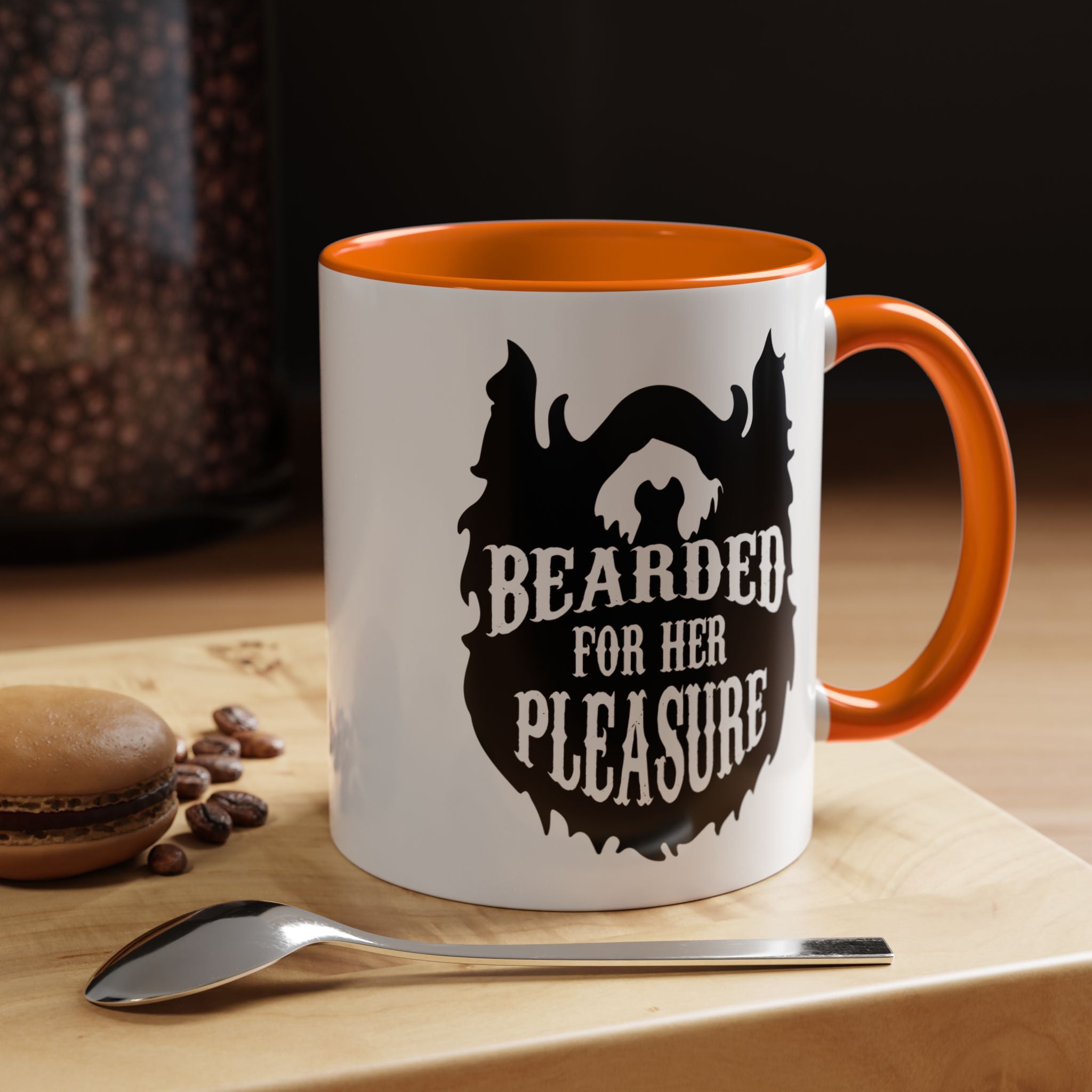 Bearded for Her Pleasure | Funny Coffee Mug, Sarcastic Tea Cup, Unique Gift Idea