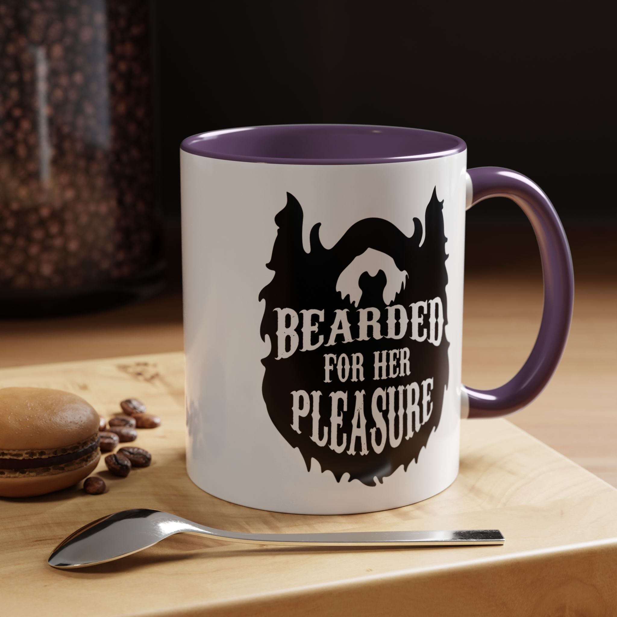 Bearded for Her Pleasure | Funny Coffee Mug, Sarcastic Tea Cup, Unique Gift Idea