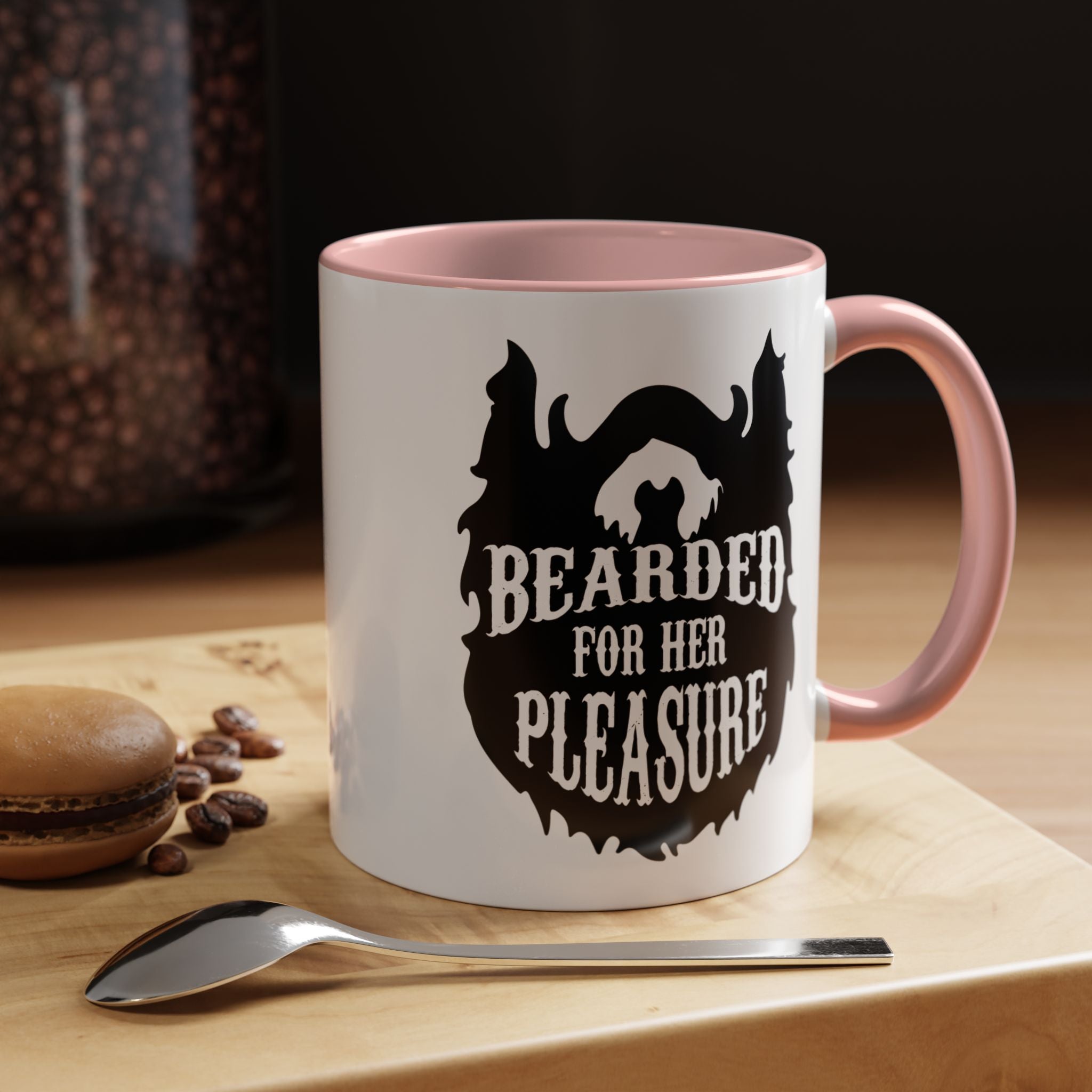 Bearded for Her Pleasure | Funny Coffee Mug, Sarcastic Tea Cup, Unique Gift Idea