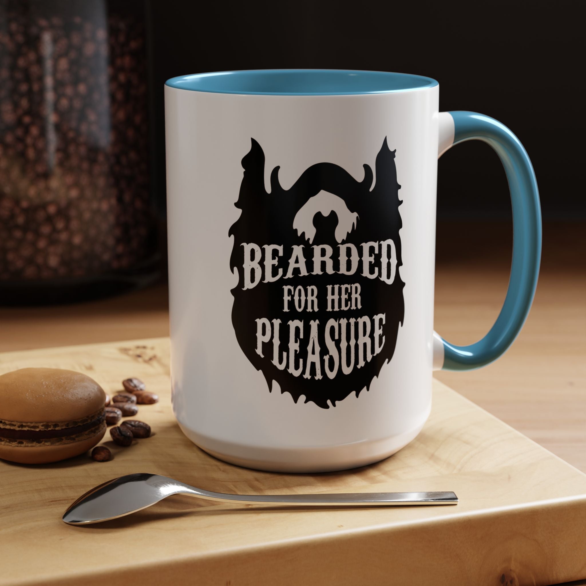 Bearded for Her Pleasure | Funny Coffee Mug, Sarcastic Tea Cup, Unique Gift Idea