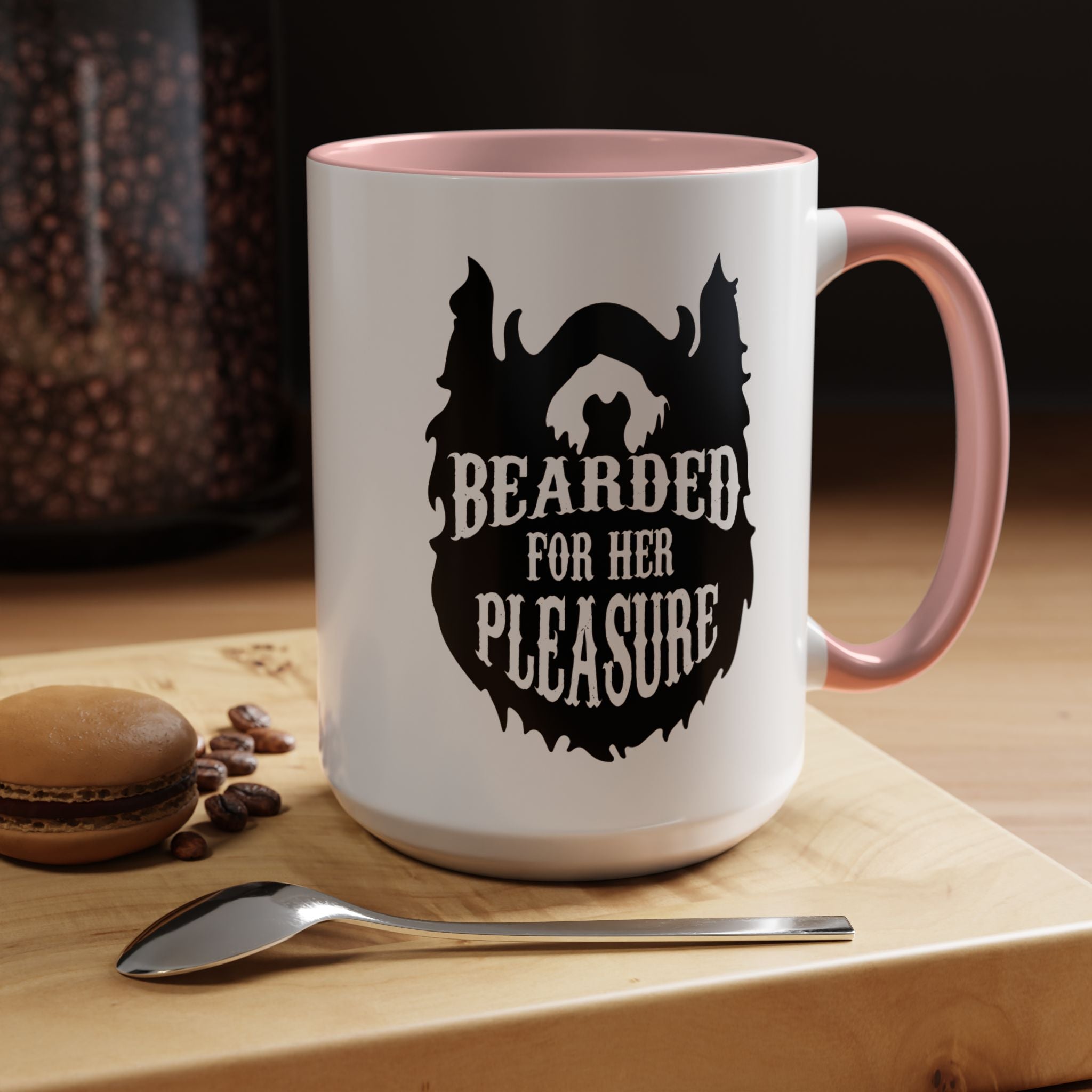 Bearded for Her Pleasure | Funny Coffee Mug, Sarcastic Tea Cup, Unique Gift Idea