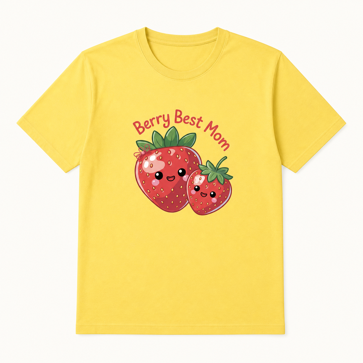 Yellow Berry Best Mom T-shirt product view