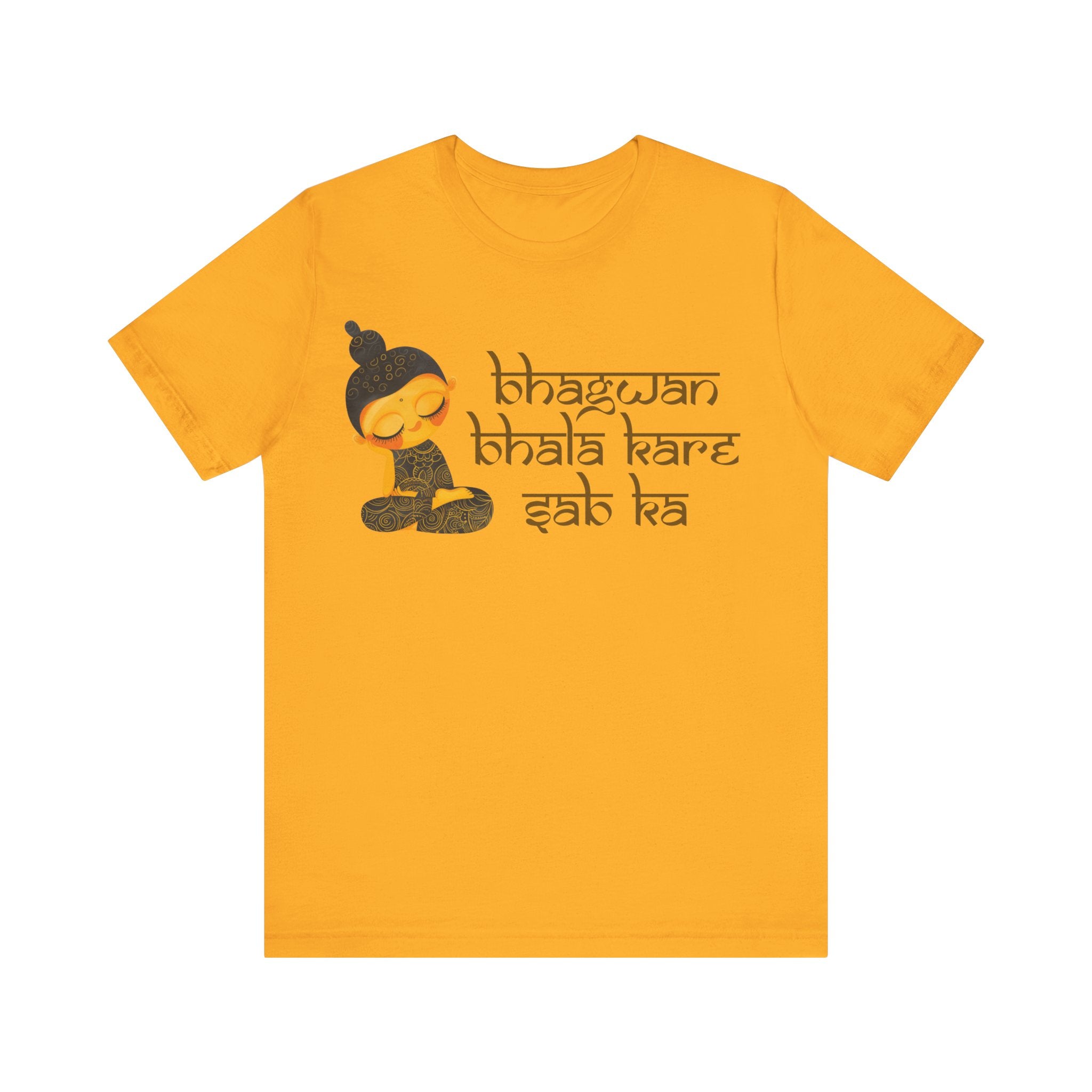 Bhagwan Bhala Kare Sab Ka Desi Jersey Short Sleeve Personalized Fun...