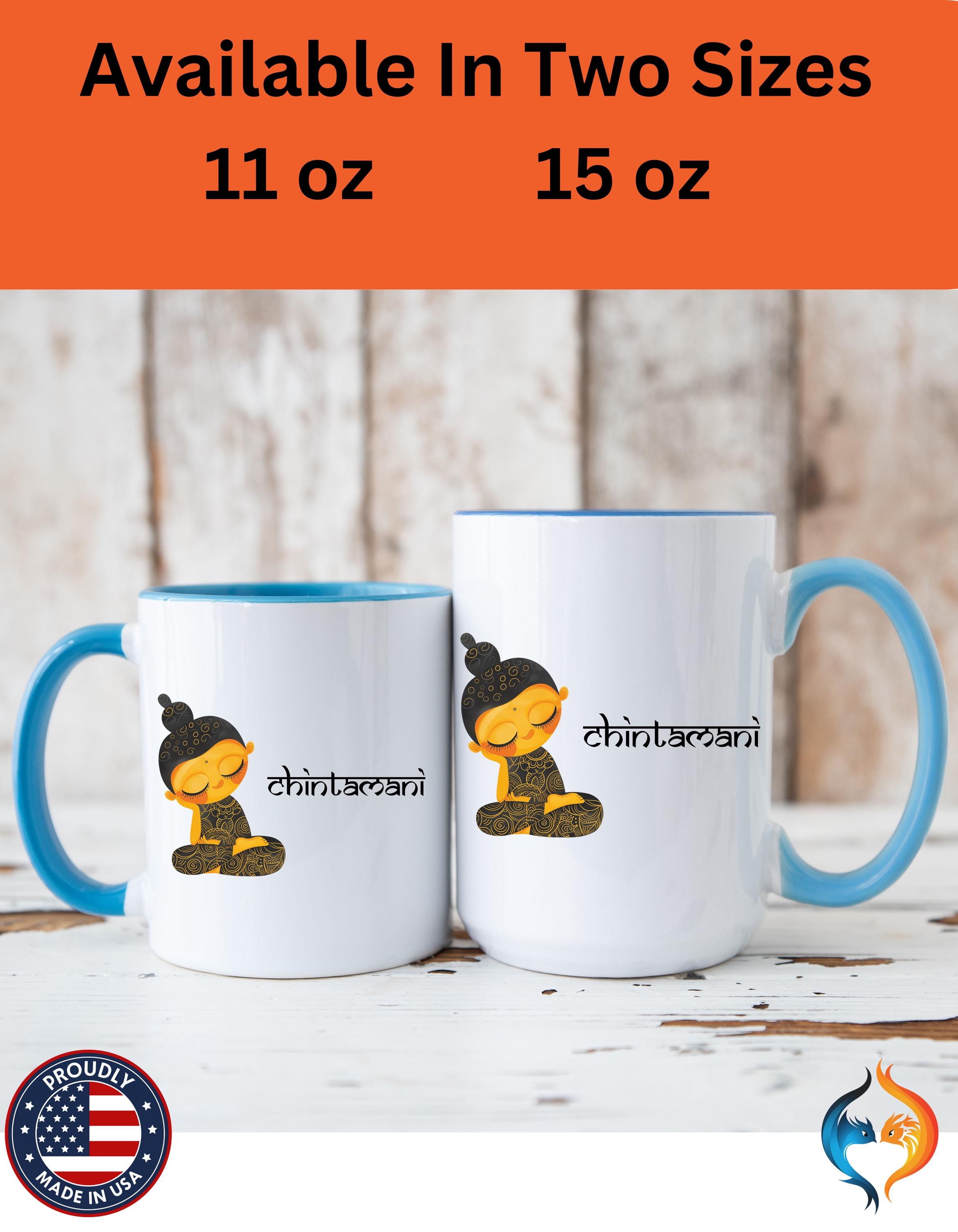 Funny Coffee Mug, Personalized Mug, Desi Roots Cup 'Chintamani' Indian Paki Accent Chai Cup (11/15oz), Gift Under 20, White Elephant