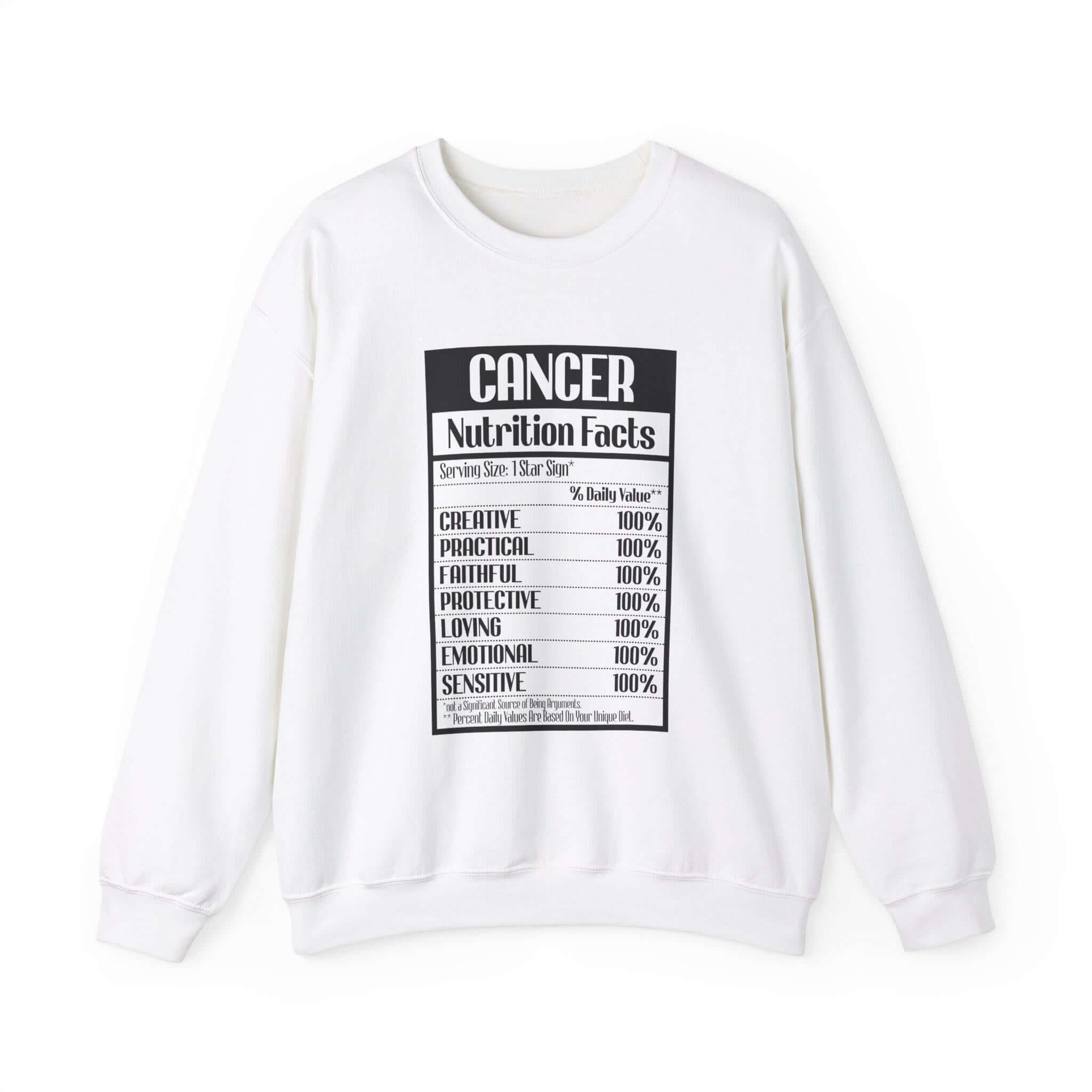 Cancer Nutrition Facts Sweatshirt
