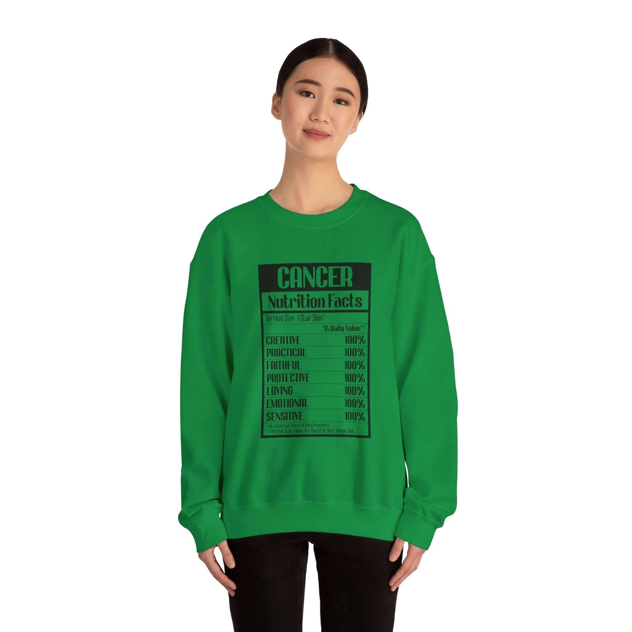 Cancer Nutrition Facts Sweatshirt
