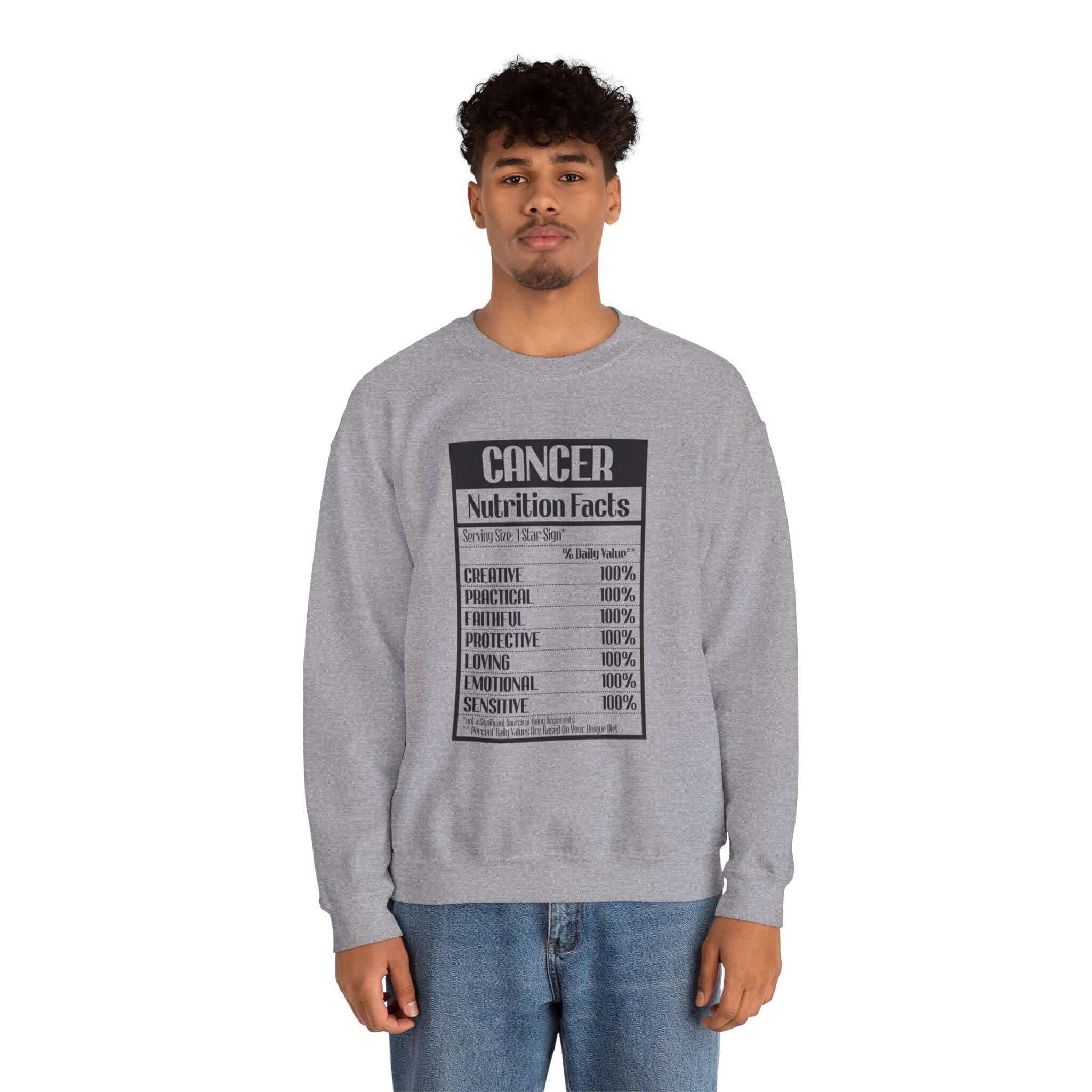 Cancer Nutrition Facts Sweatshirt
