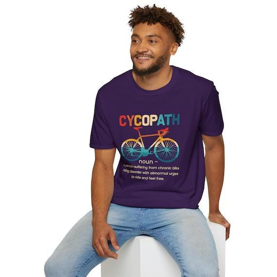 Cycopath Funny Biking Pun T-shirt | Cool Cycling Tee for Bicycle Lovers & Gift for Riders