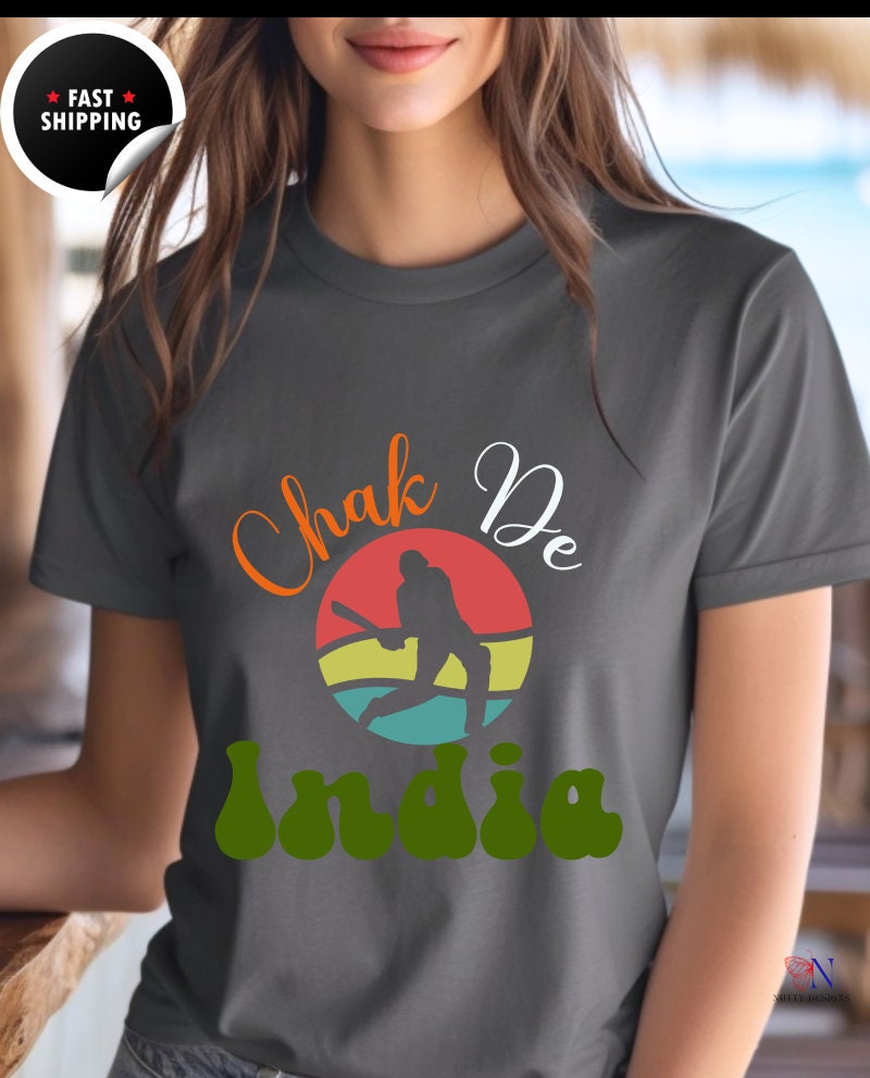 Chak De India Unique Desi Cricket Lover Ipl T20 World Tees Personal...
