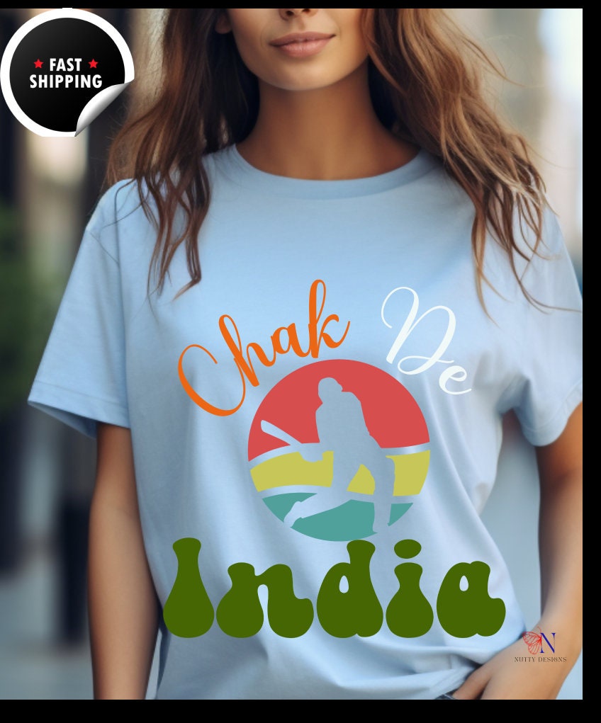 Chak De India Unique Desi Cricket Lover Ipl T20 World Tees Personal...