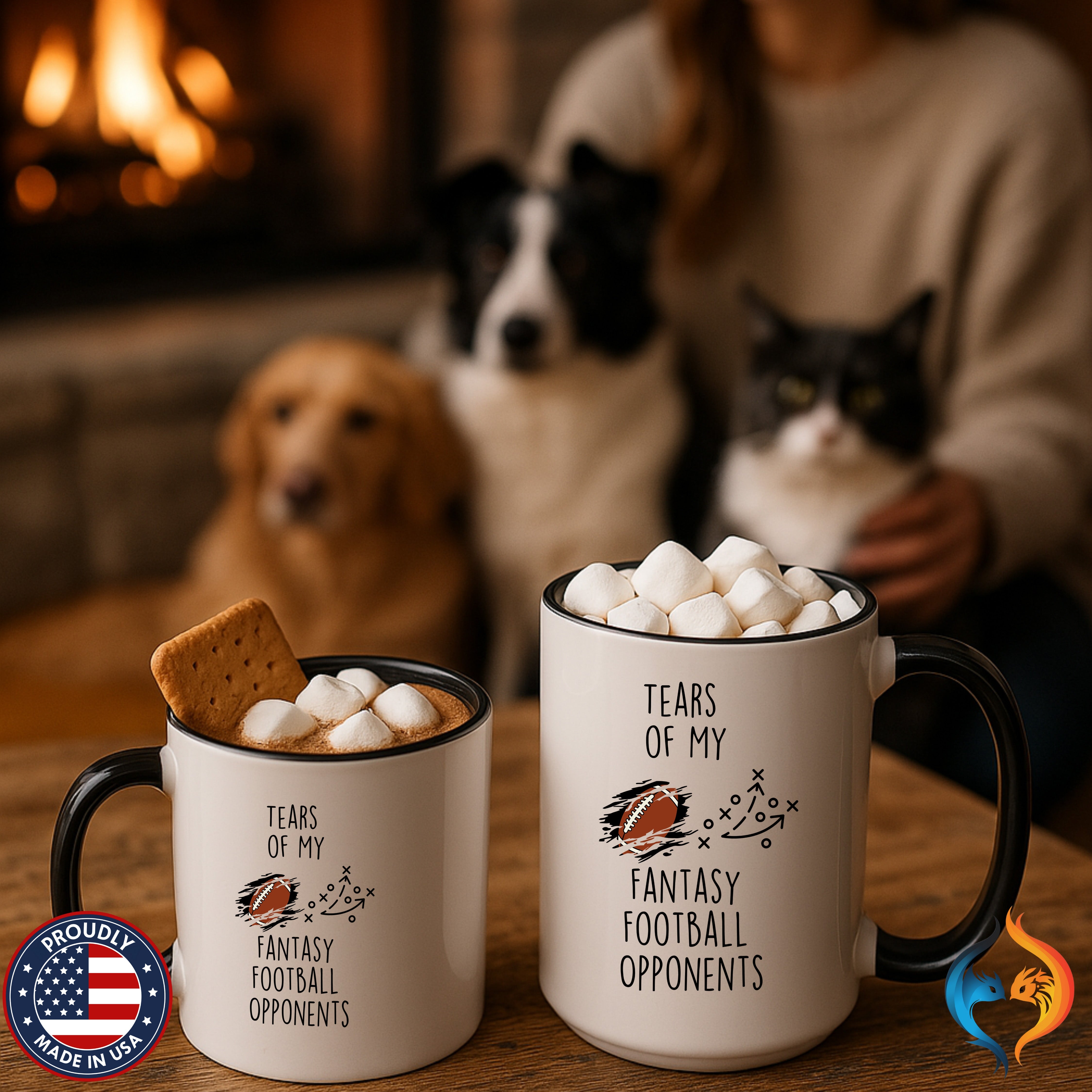 Sarcastic Sports Mug - Tears of My Fantasy Football Opponents — view 26 — alternate clean view