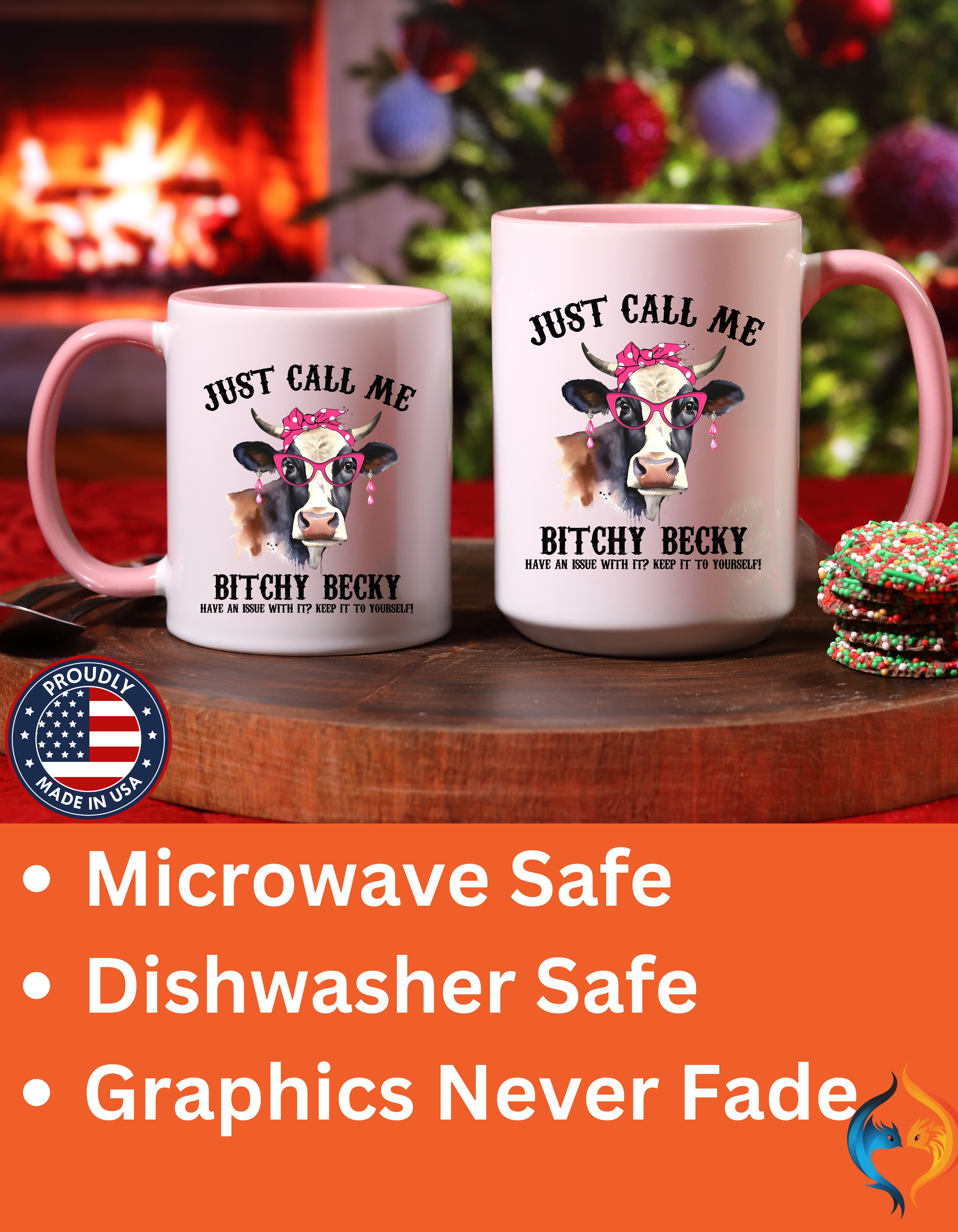 Just Call Me Bitchy Becky Mug | Nutty Designs — alternate clean view