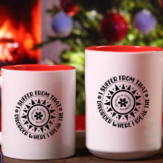I Speak the Truth red accent mug lifestyle image — alternate clean view