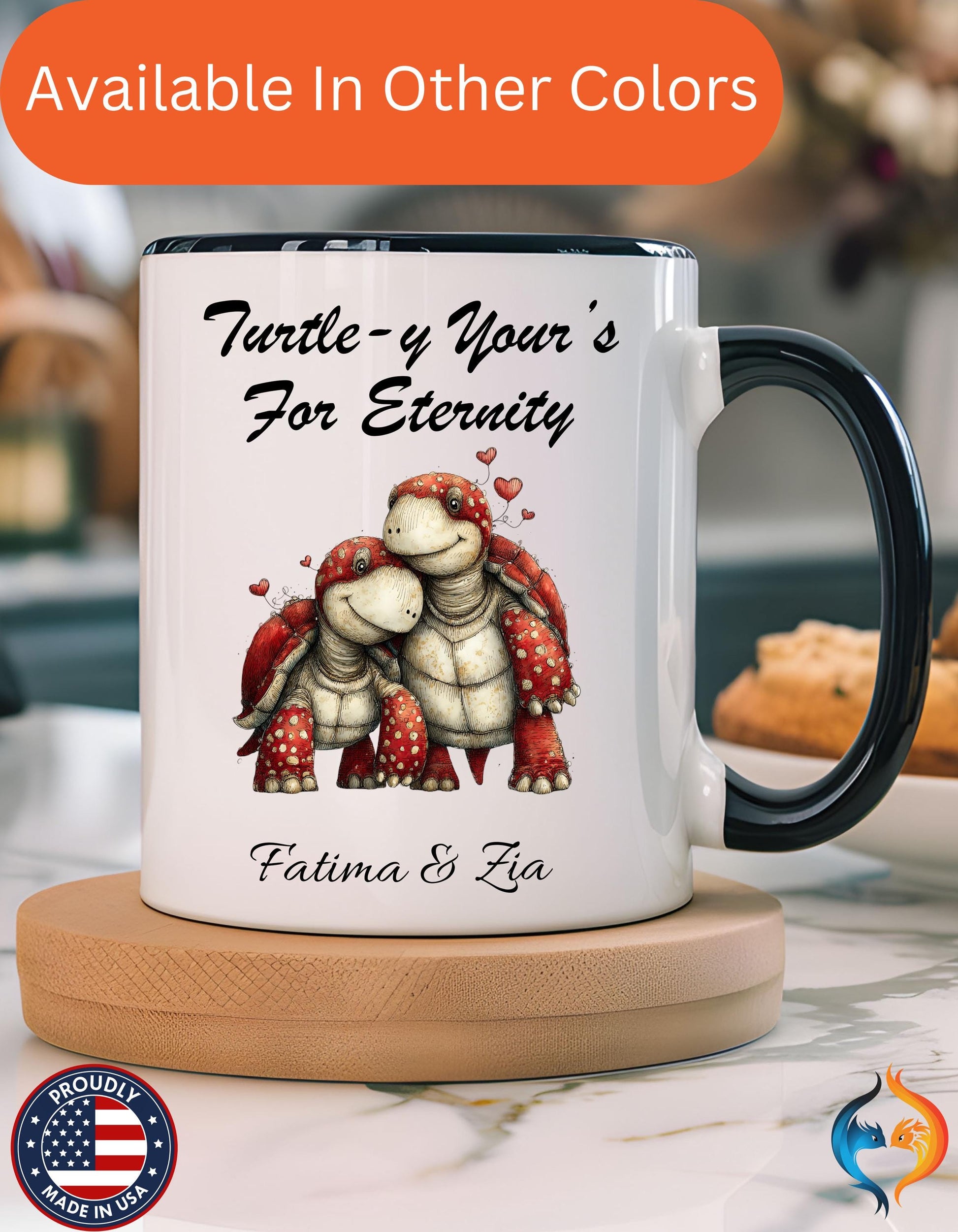 Turtle-y Yours Illustration Mug Product Photo | Nutty Designs — alternate clean view
