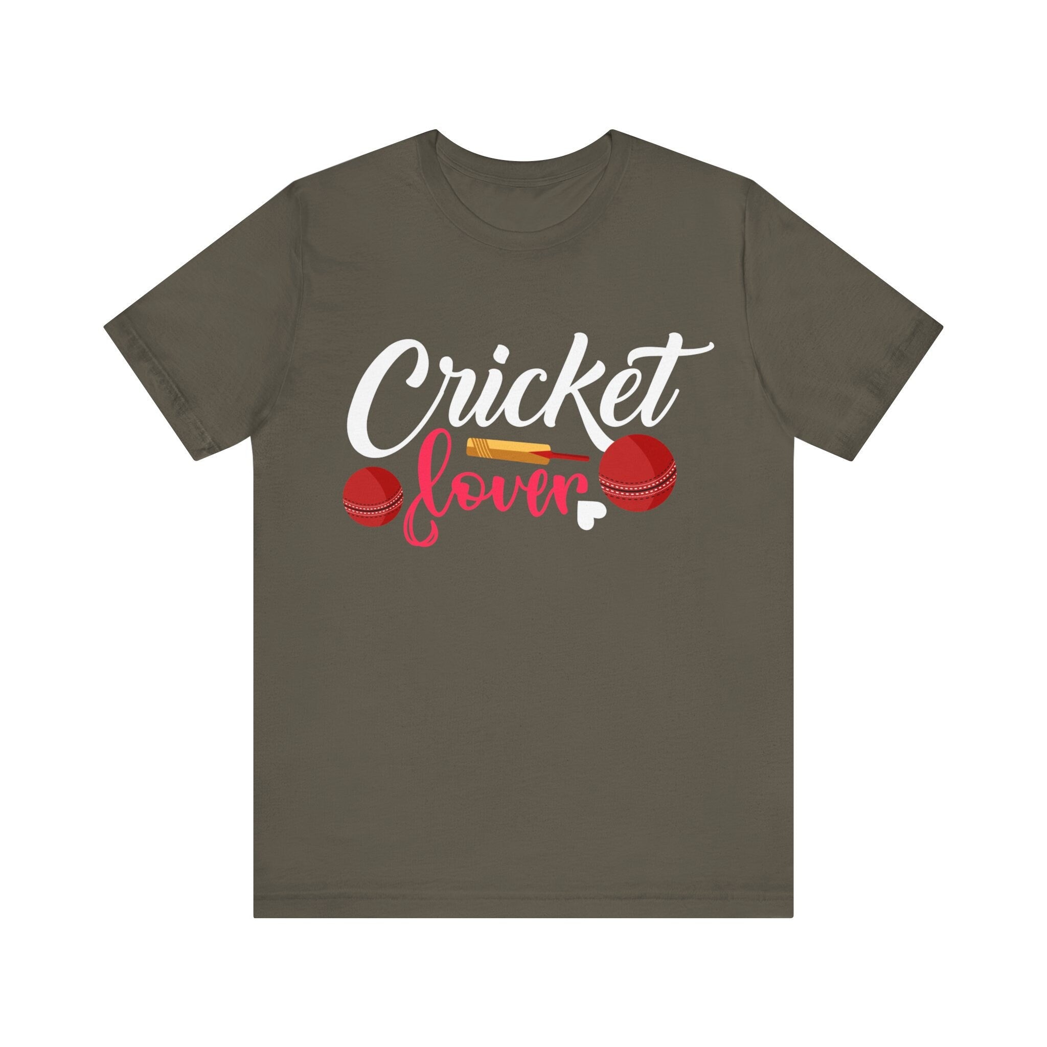 Cricket Lover Unique  fashion cricket lover gift tshirt ideas, IPL/T20 world cup  Jersey Short Sleeve Tee