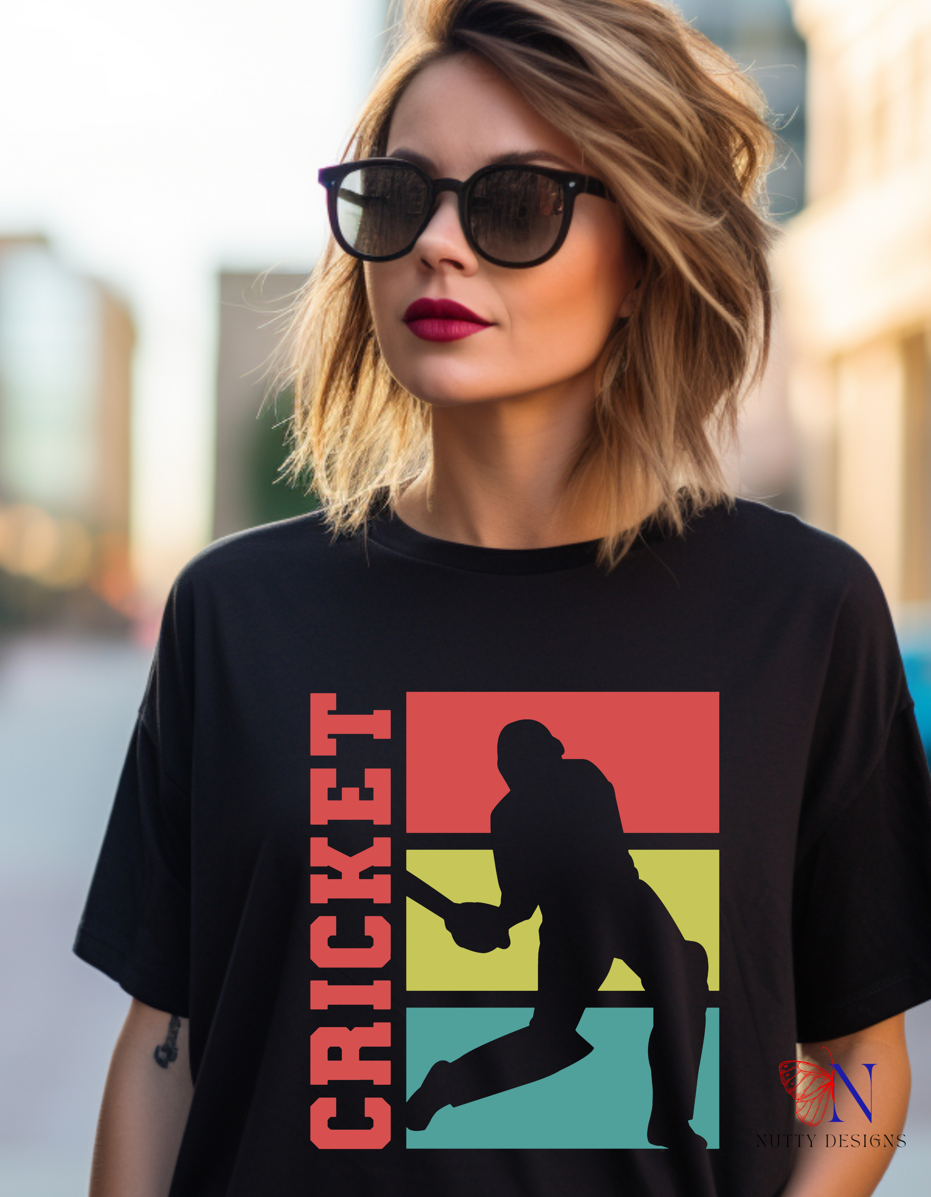 Cricket Retro Style Unique Desi Fashion Cricket Lover Ipl T20 World...