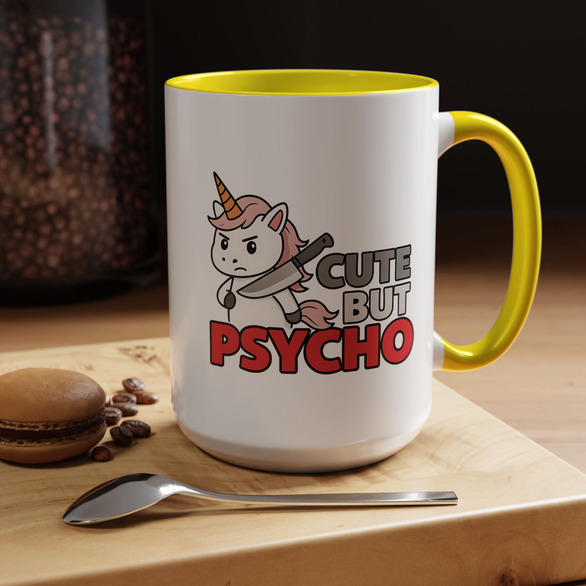 Cute but Psycho | Funny Coffee Mug, Sarcastic Tea Cup, Unique Gift Idea