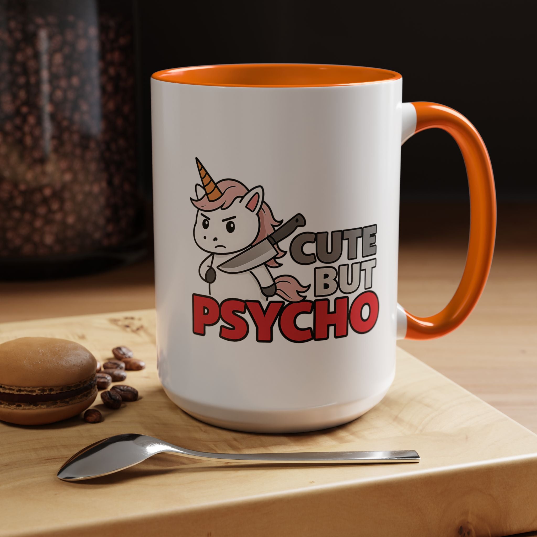 Cute but Psycho | Funny Coffee Mug, Sarcastic Tea Cup, Unique Gift Idea