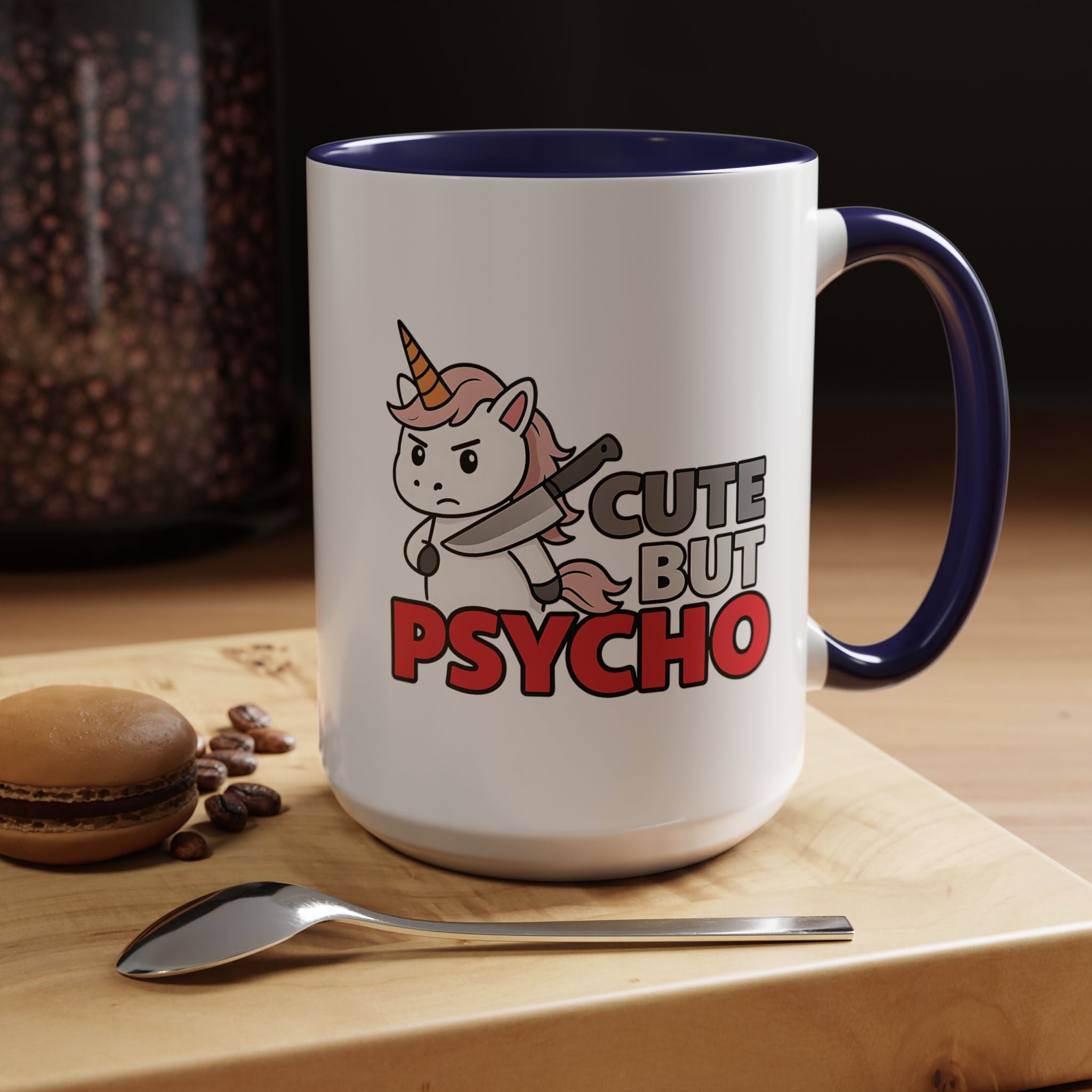 Cute but Psycho | Funny Coffee Mug, Sarcastic Tea Cup, Unique Gift Idea