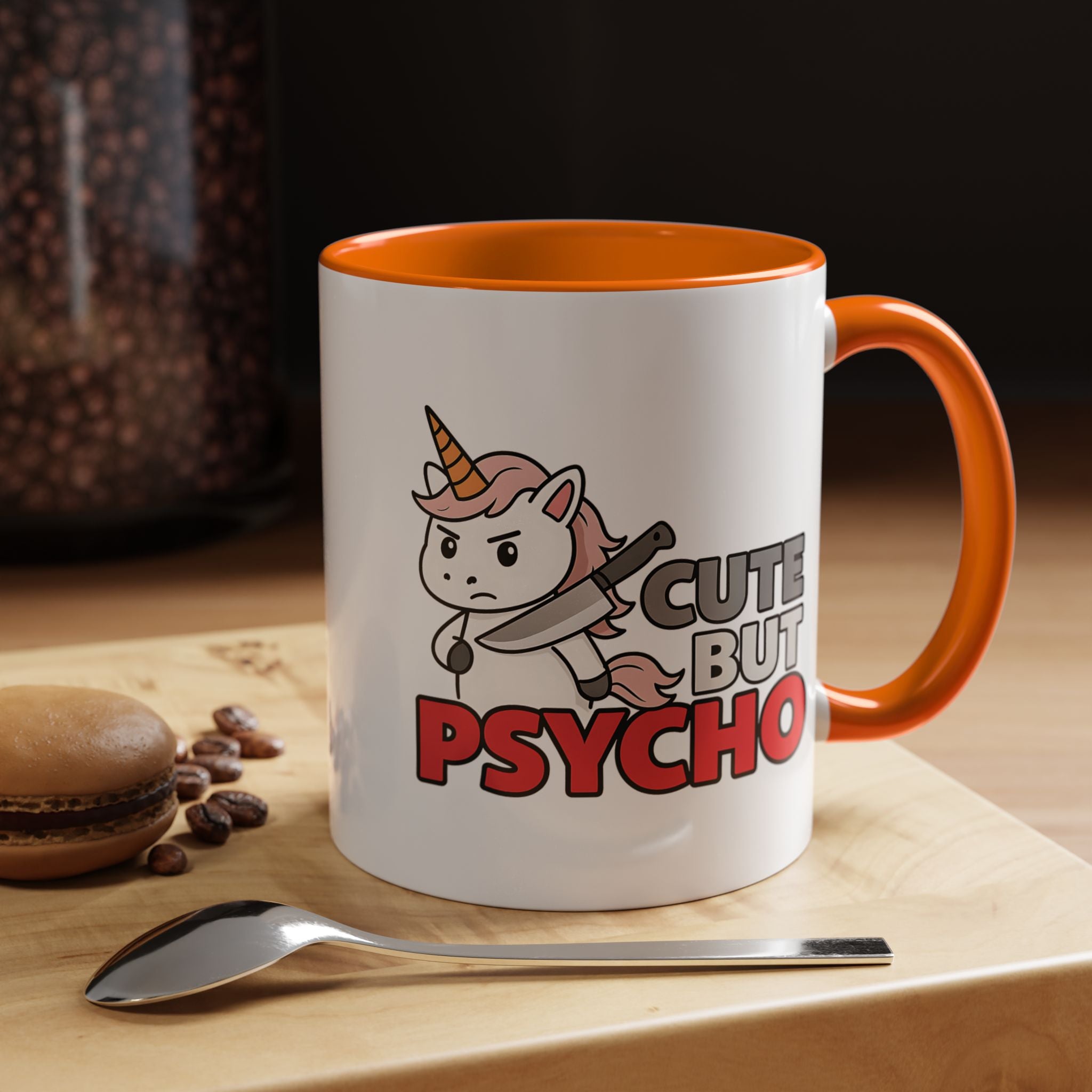 Cute but Psycho | Funny Coffee Mug, Sarcastic Tea Cup, Unique Gift Idea
