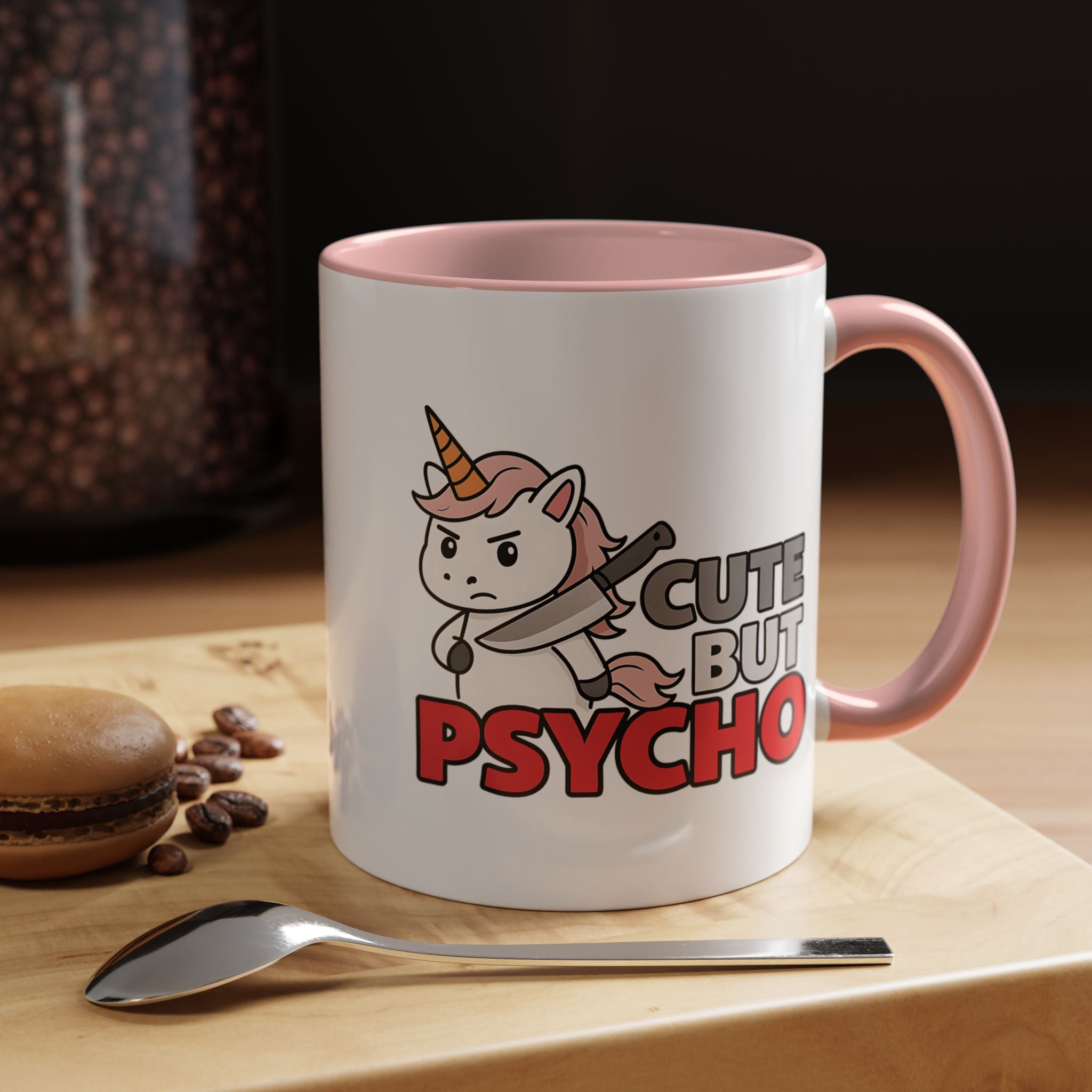 Cute but Psycho | Funny Coffee Mug, Sarcastic Tea Cup, Unique Gift Idea