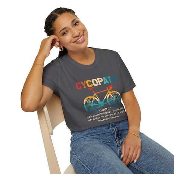 Cycopath Biking Pun Cool Cycling Bicycle Lovers Riders Funny T-Shirt