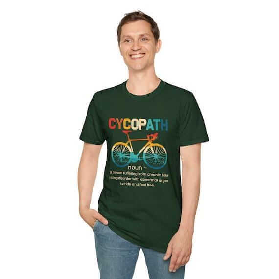 Cycopath Biking Pun Cool Cycling Bicycle Lovers Riders Funny T-Shirt