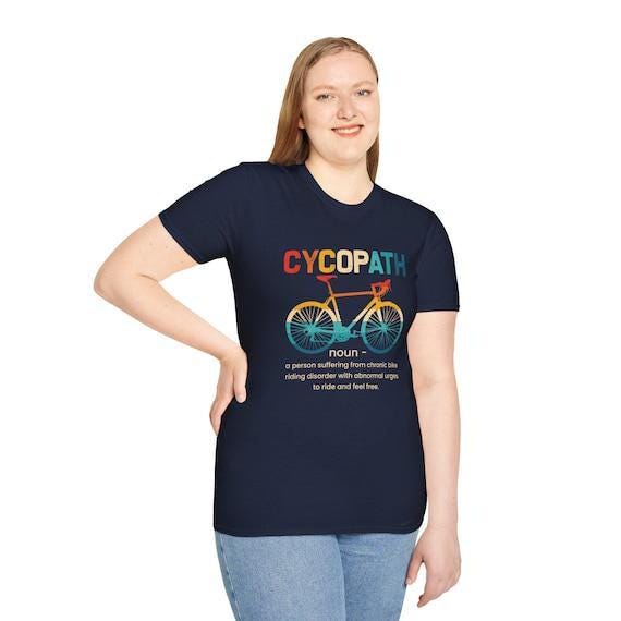 Cycopath Funny Biking Pun T-shirt | Cool Cycling Tee for Bicycle Lovers & Gift for Riders