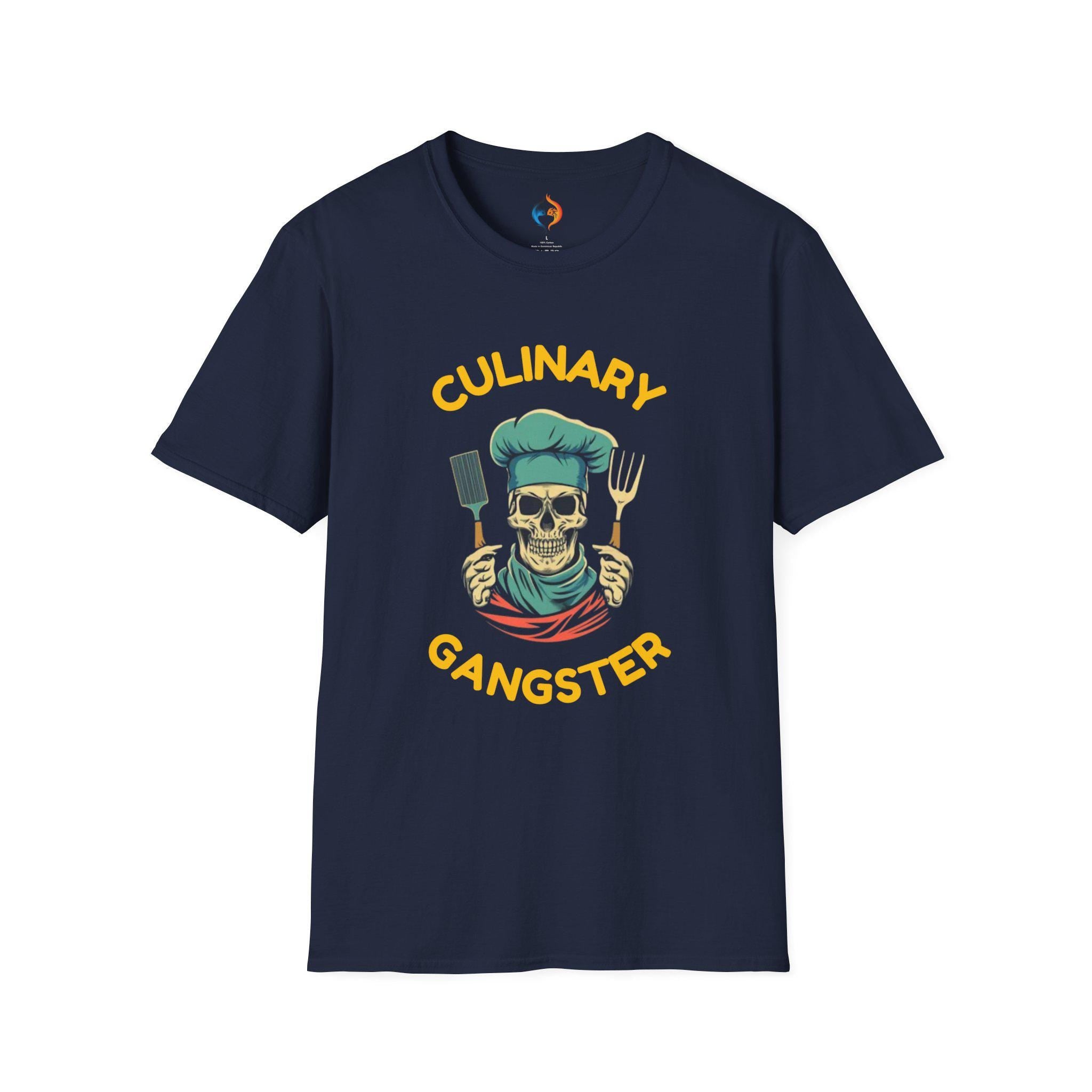 Culinary Gangster Funny Skeleton Tee | Cool Cooking Humor Tee | Gift for Chefs & Food Lovers, funny t shirts