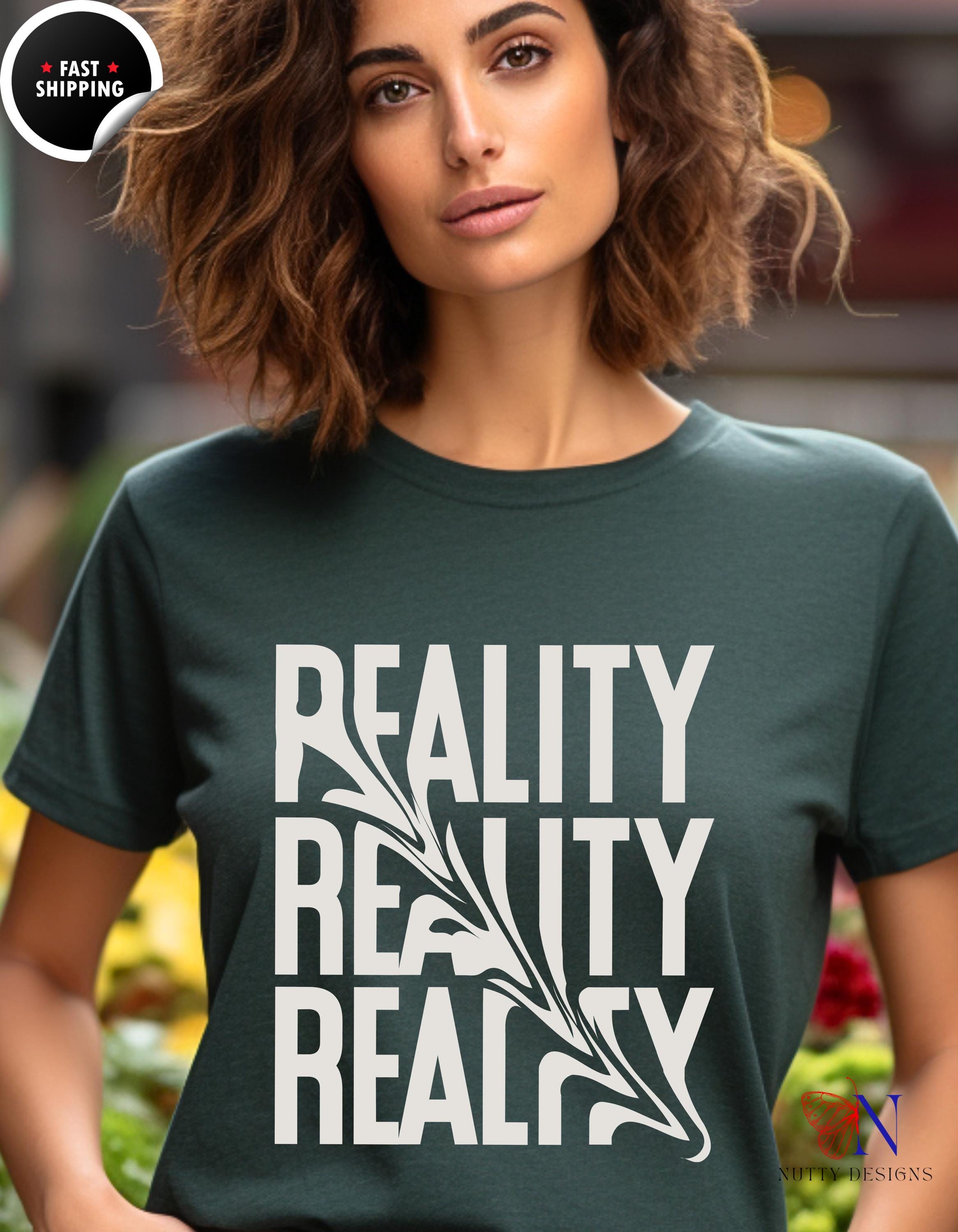 Reality Distorted T-shirt | Unique Graphic Tee | Trendy Casual Wear for Men & Women | Streetwear Fashion