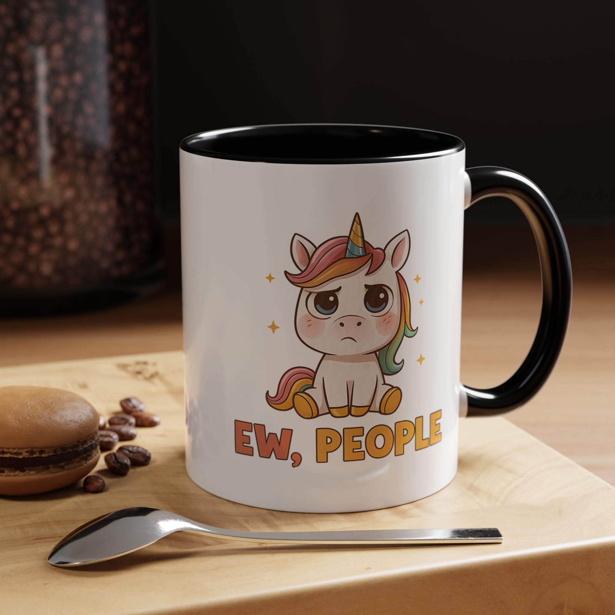 Ew, People | Funny Coffee Mug, Sarcastic Tea Cup, Unique Gift Idea