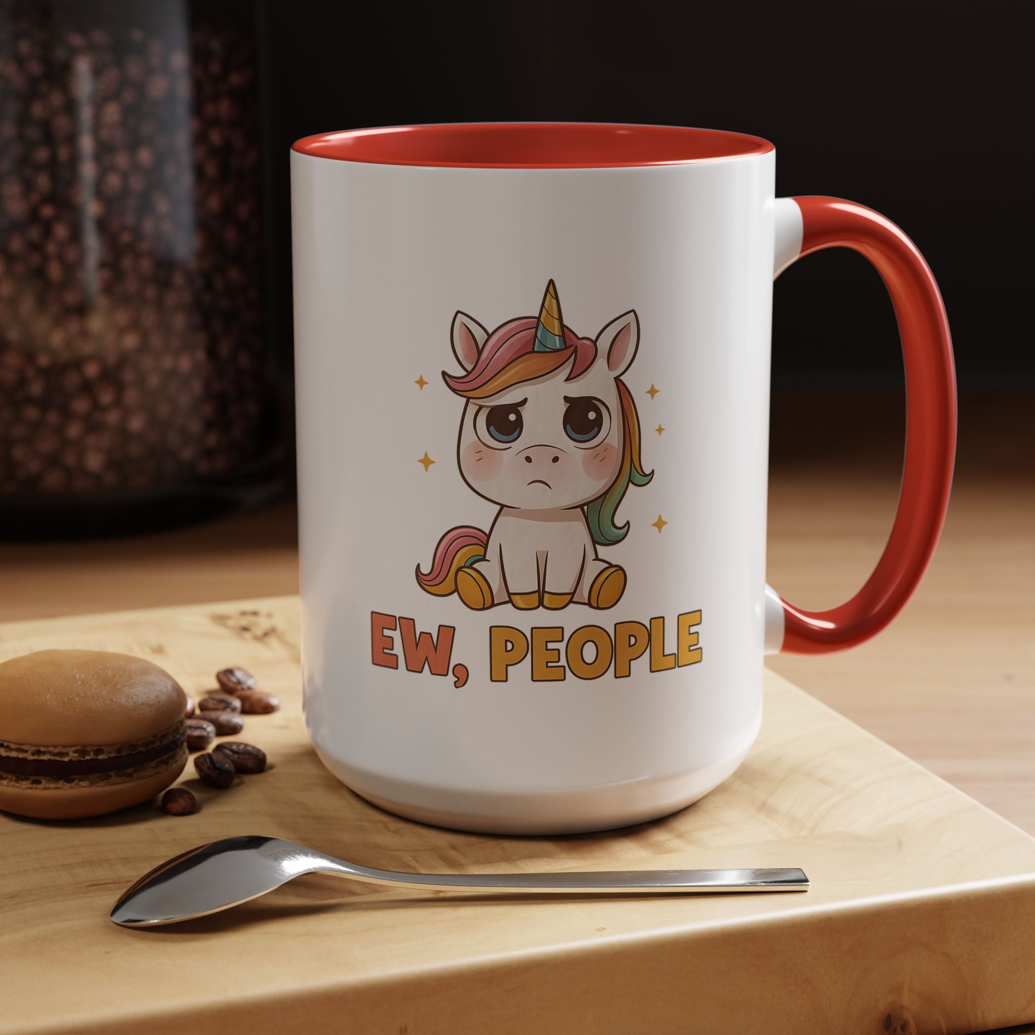 Ew, People | Funny Coffee Mug, Sarcastic Tea Cup, Unique Gift Idea