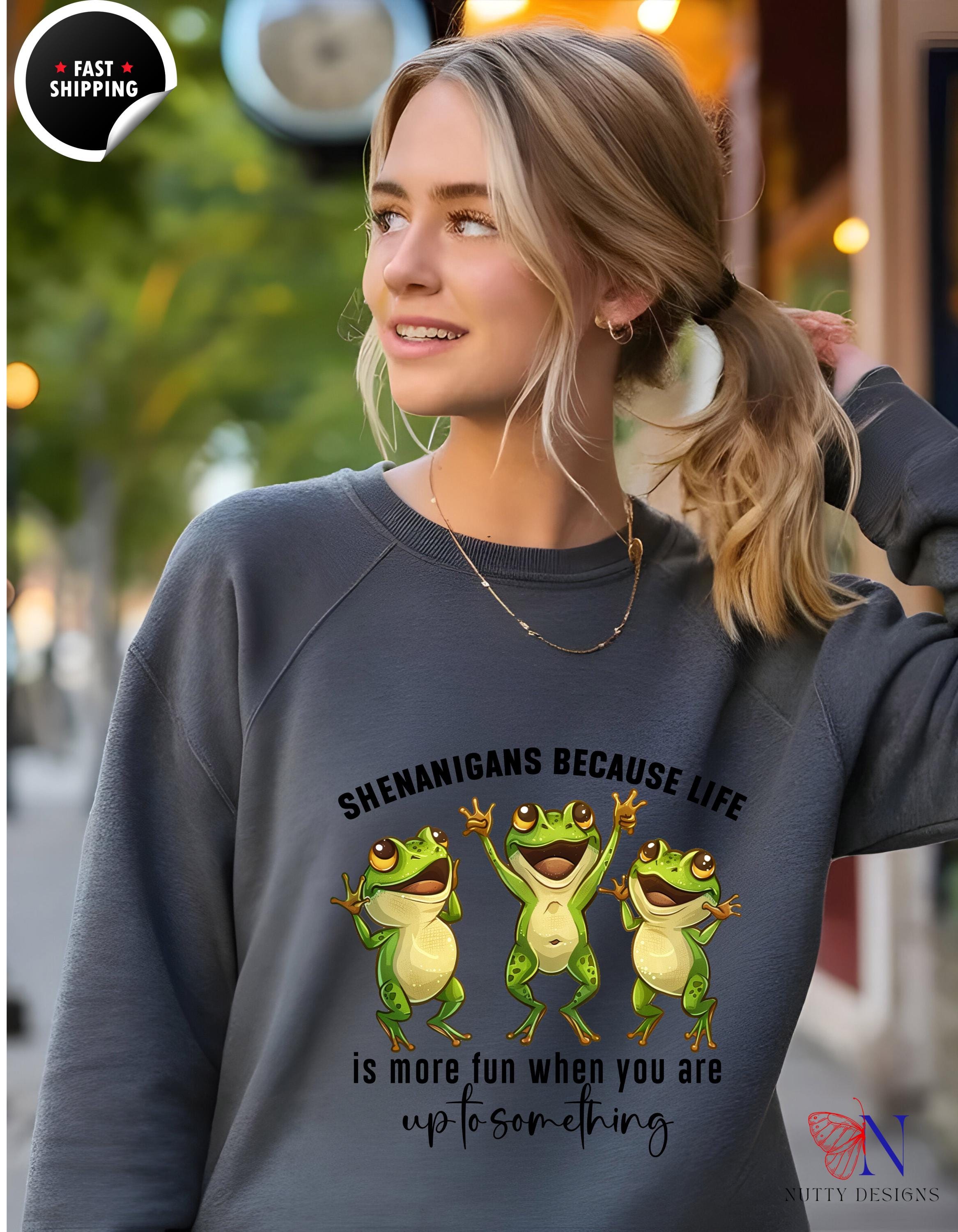 Shenanigans Sweatshirt | Fun Casual Wear | Cozy and Comfy for Everyday Adventures | Great Gift Idea for Friends