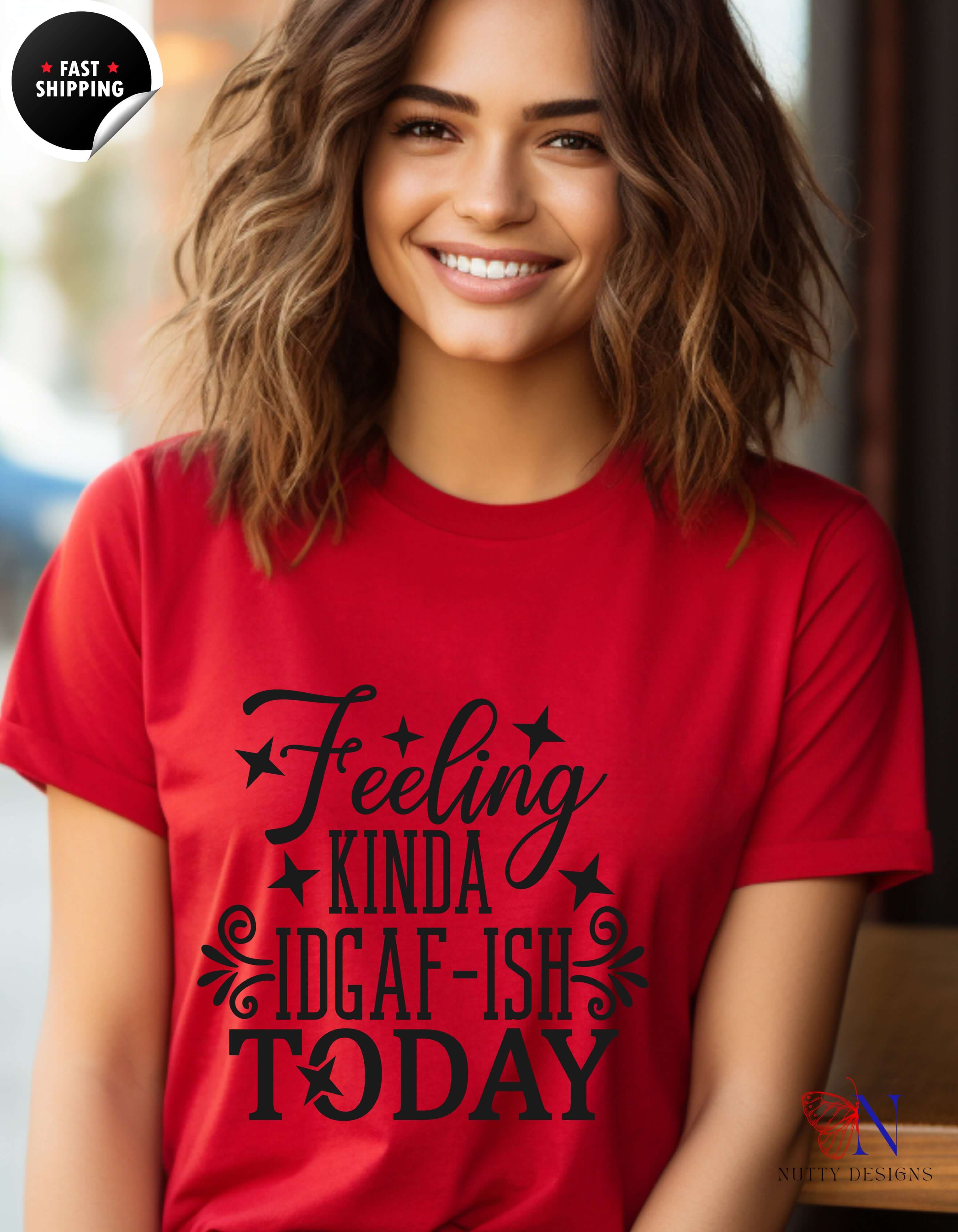 Feeling Kinda Idgaf-ish Today, Fall Autumn Seasonal Funny Tshirt