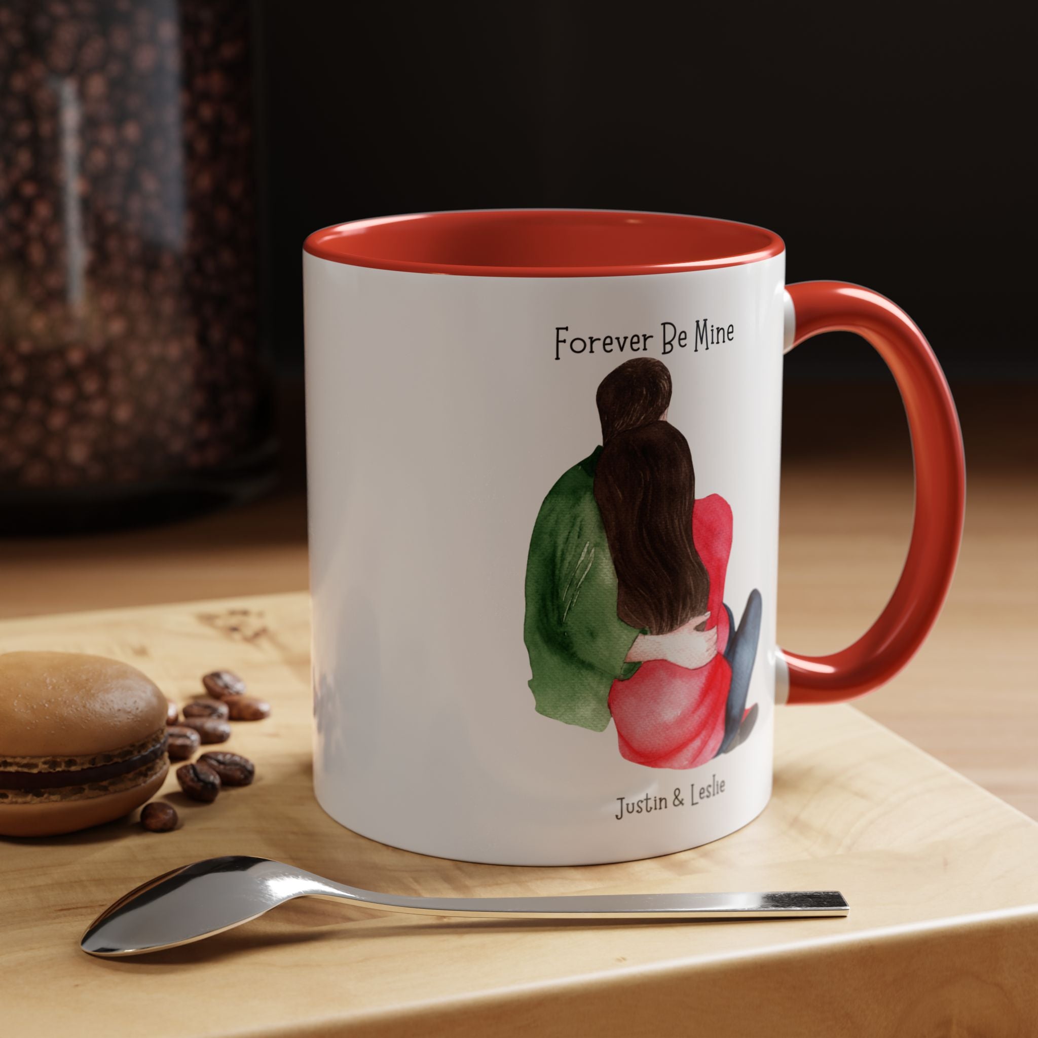 Forever Be Mine Personalized Romantic Mug, , Accent Cup 11/15oz, Anniversary Valentines, V-Day, Couples Gift, Perfect for bf, gf or spouse
