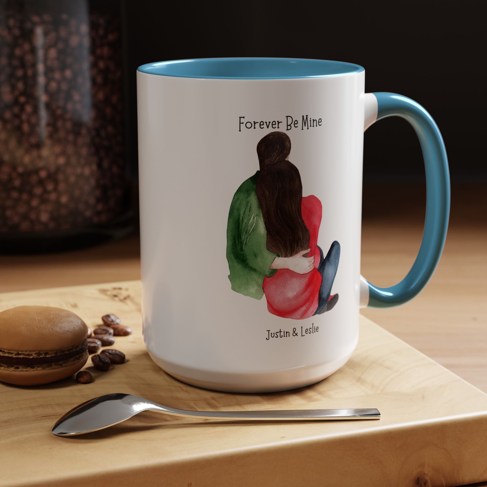 Forever Be Mine Personalized Romantic Mug, , Accent Cup 11/15oz, Anniversary Valentines, V-Day, Couples Gift, Perfect for bf, gf or spouse