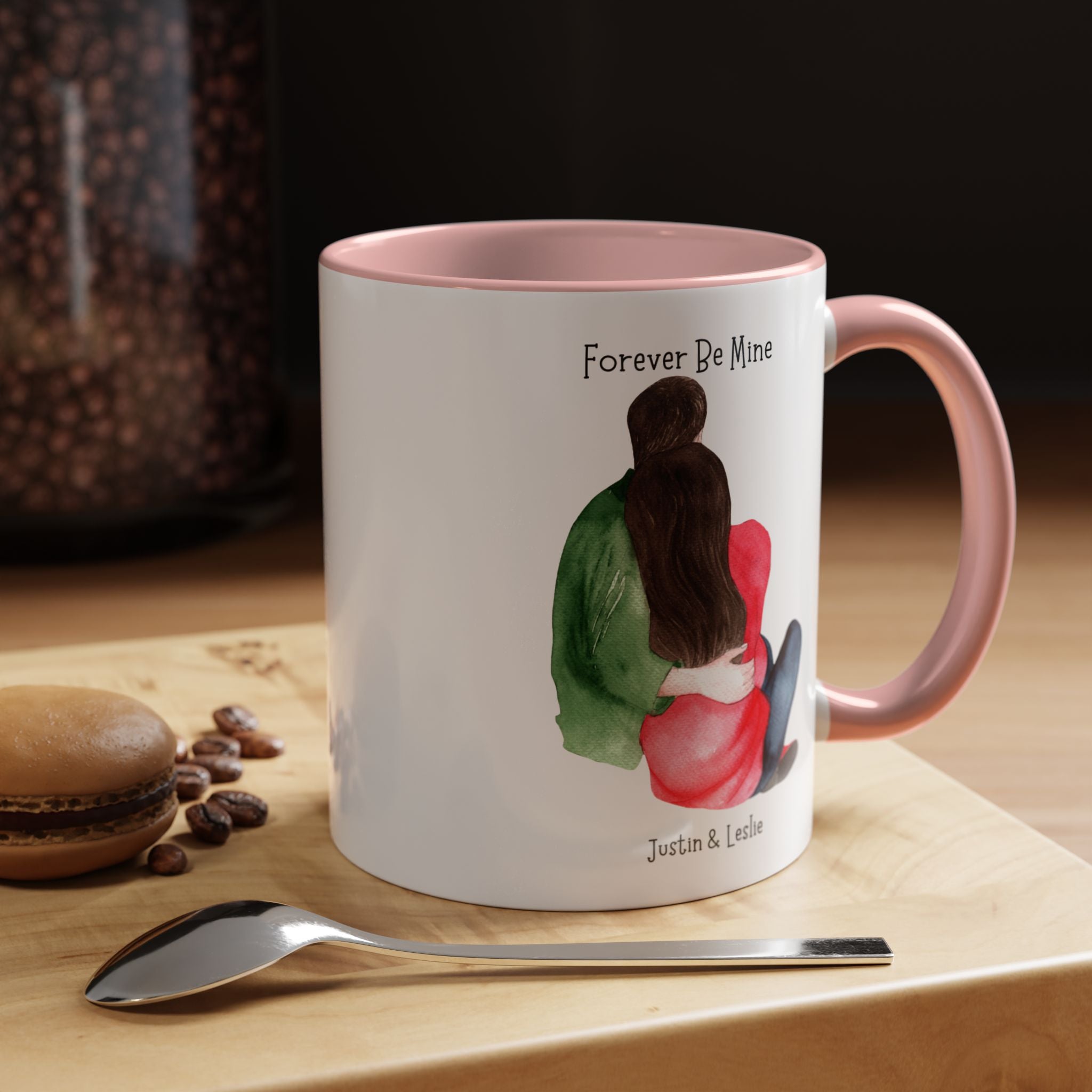 Forever Be Mine Personalized Romantic Mug, , Accent Cup 11/15oz, Anniversary Valentines, V-Day, Couples Gift, Perfect for bf, gf or spouse