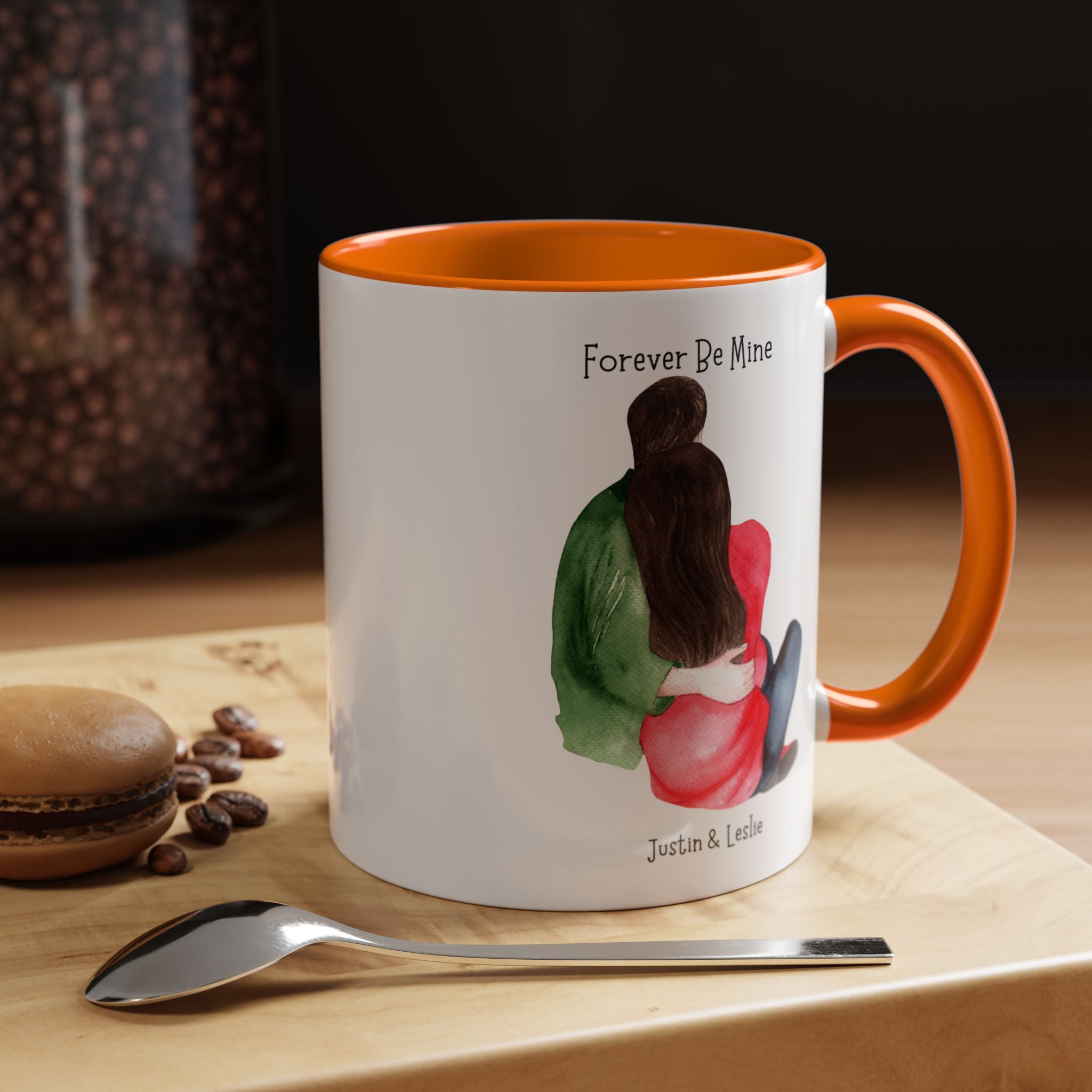 Forever Be Mine Personalized Romantic Mug, , Accent Cup 11/15oz, Anniversary Valentines, V-Day, Couples Gift, Perfect for bf, gf or spouse
