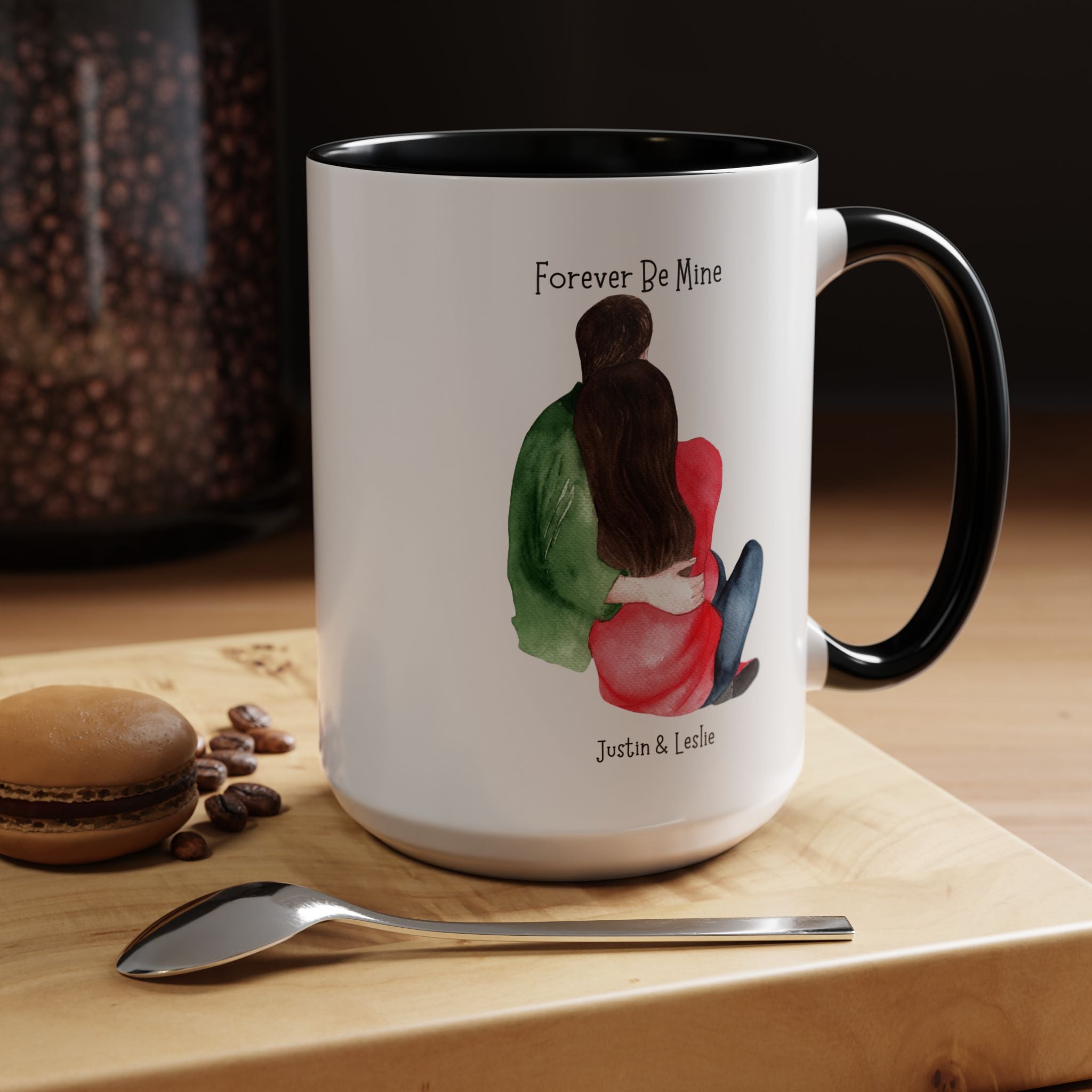 Forever Be Mine Personalized Romantic Mug, , Accent Cup 11/15oz, Anniversary Valentines, V-Day, Couples Gift, Perfect for bf, gf or spouse