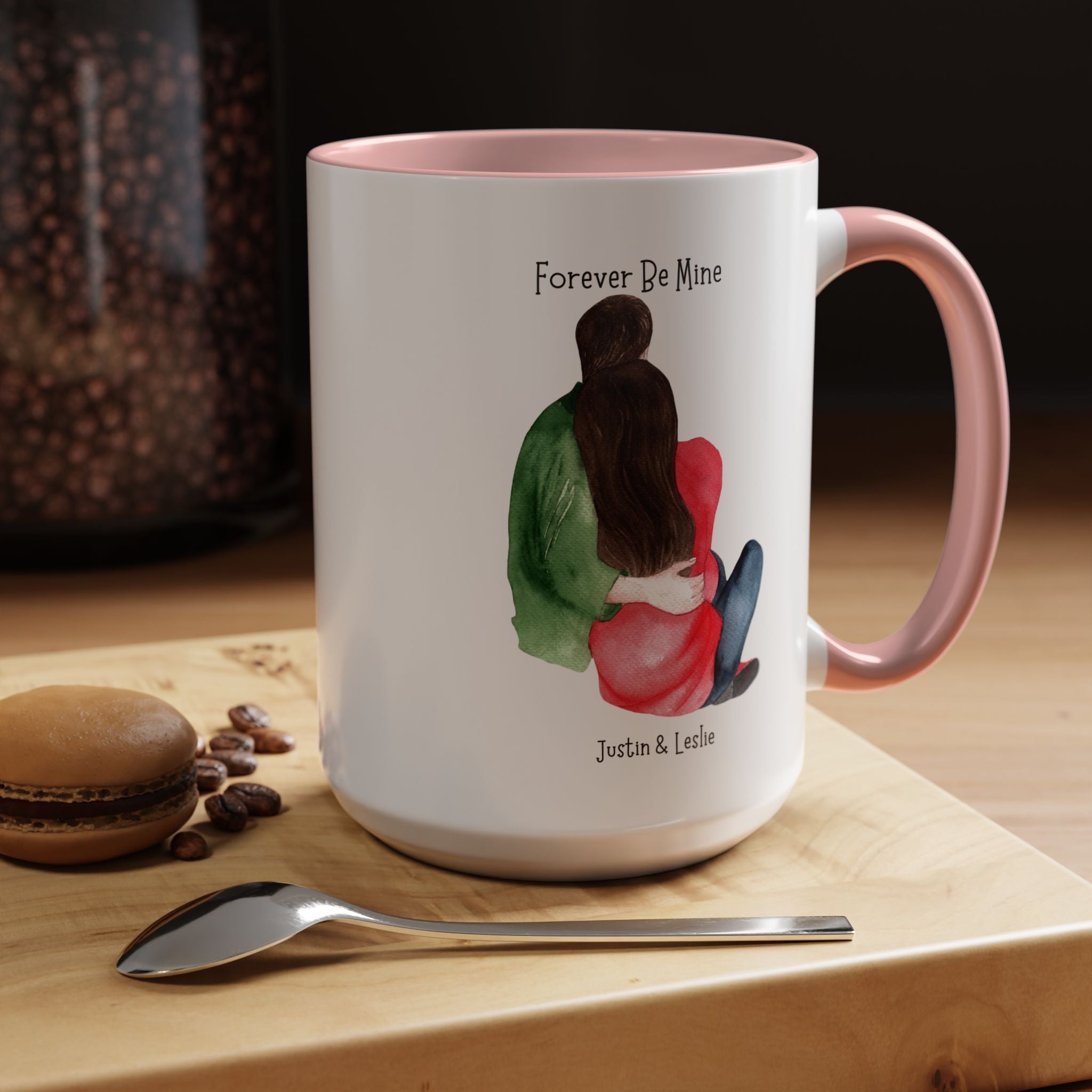 Forever Be Mine Personalized Romantic Mug, , Accent Cup 11/15oz, Anniversary Valentines, V-Day, Couples Gift, Perfect for bf, gf or spouse