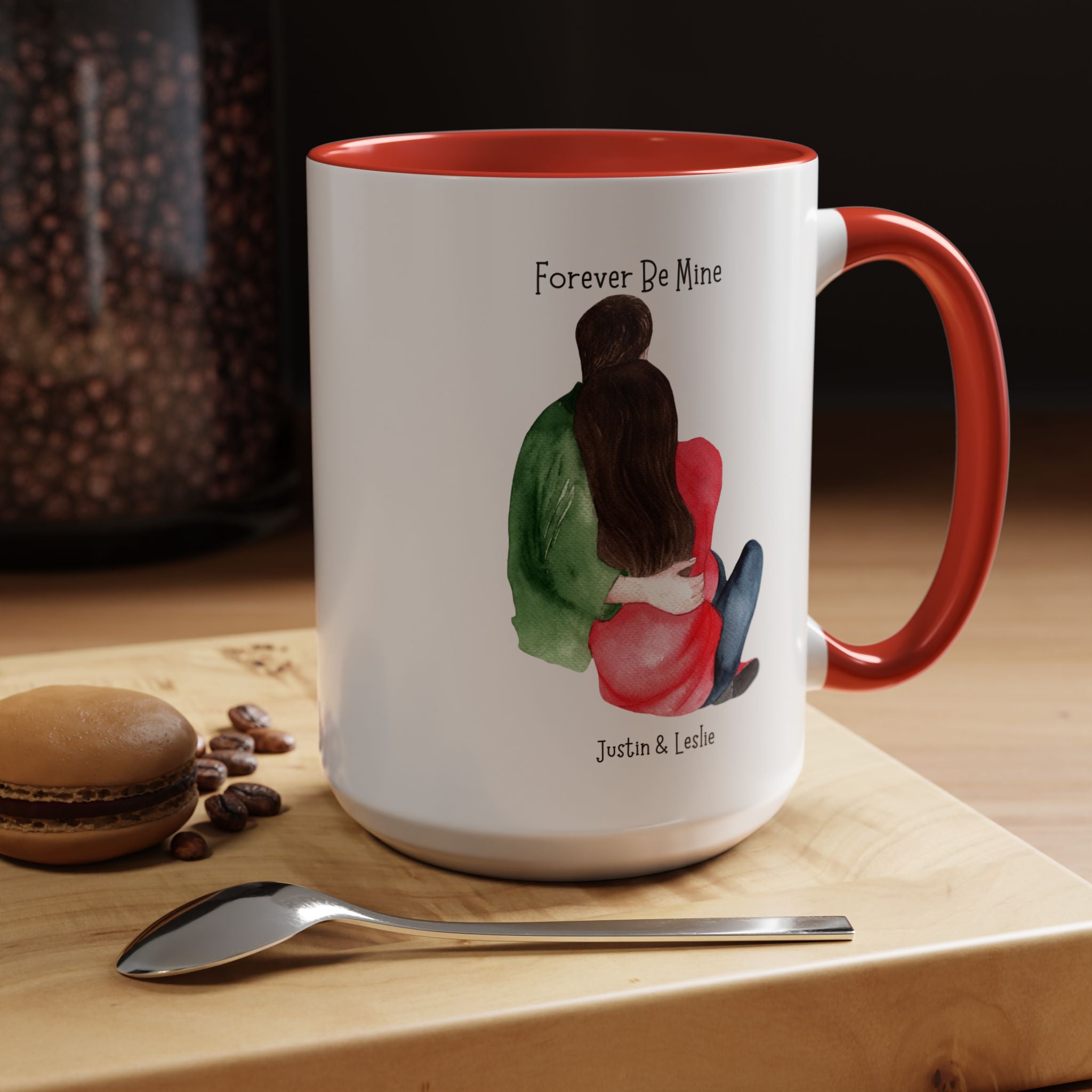 Forever Be Mine Personalized Romantic Mug, , Accent Cup 11/15oz, Anniversary Valentines, V-Day, Couples Gift, Perfect for bf, gf or spouse