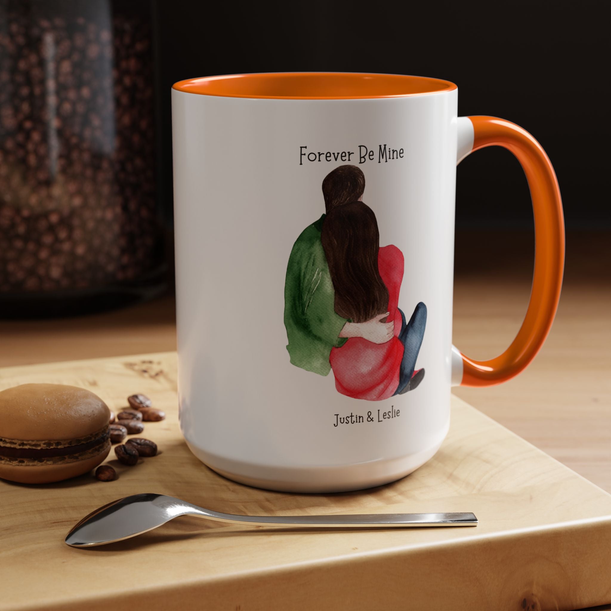 Forever Be Mine Personalized Romantic Mug, , Accent Cup 11/15oz, Anniversary Valentines, V-Day, Couples Gift, Perfect for bf, gf or spouse