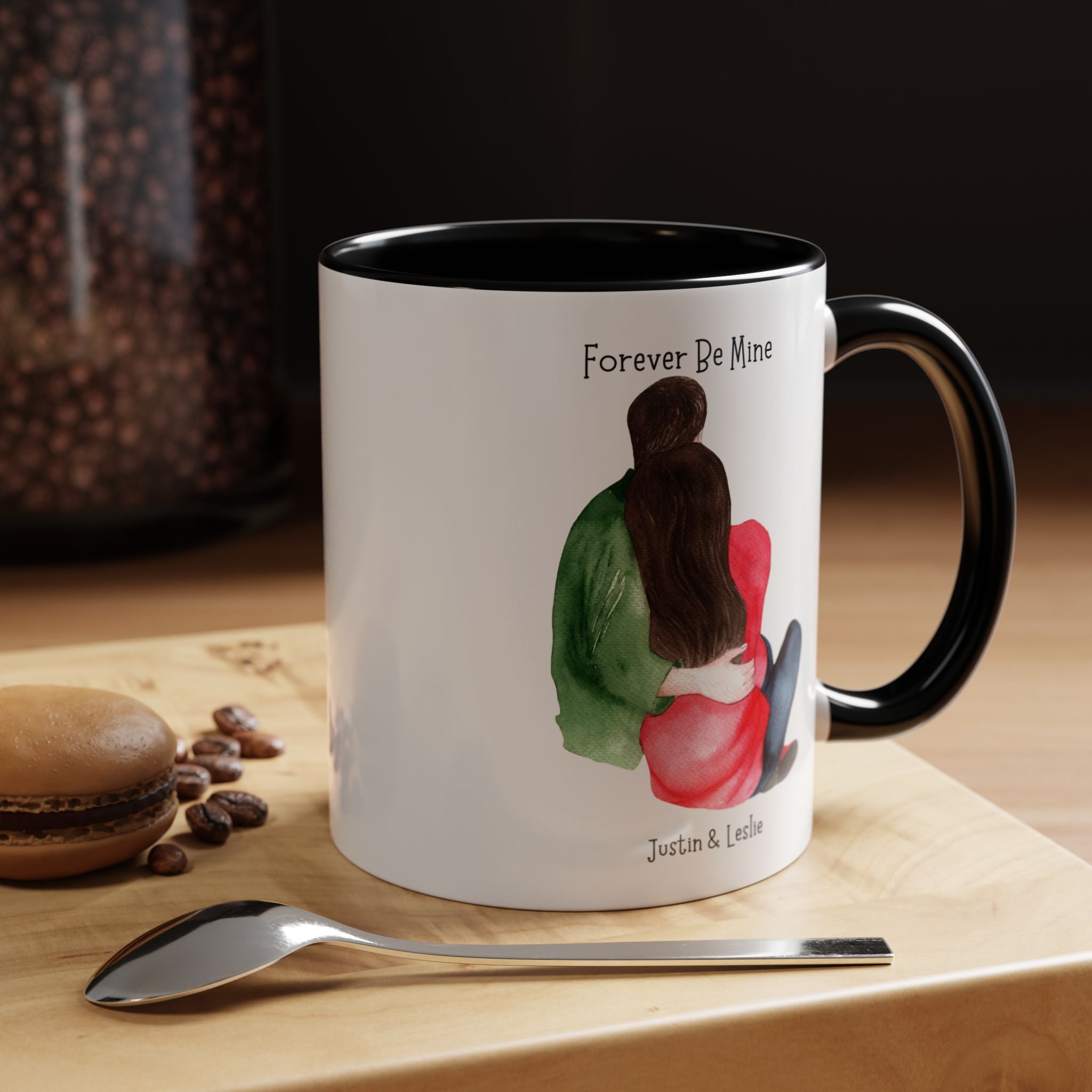 Forever Be Mine Personalized Romantic Mug, , Accent Cup 11/15oz, Anniversary Valentines, V-Day, Couples Gift, Perfect for bf, gf or spouse