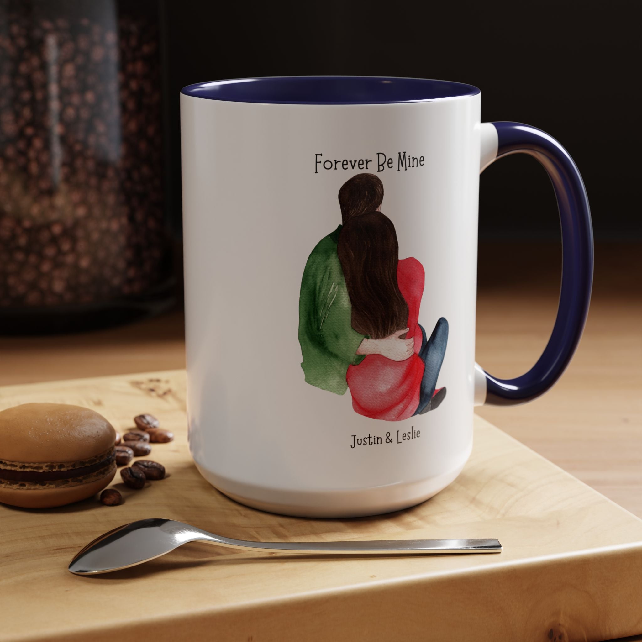 Forever Be Mine Personalized Romantic Mug, , Accent Cup 11/15oz, Anniversary Valentines, V-Day, Couples Gift, Perfect for bf, gf or spouse