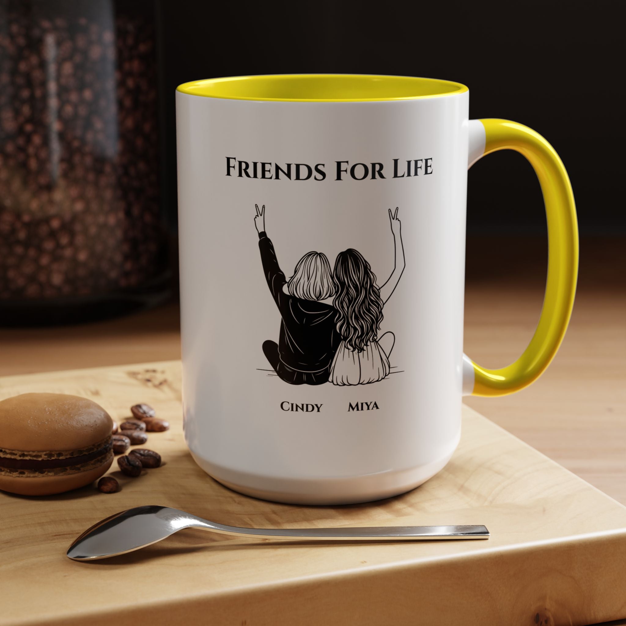 Friends For Life | Funny Coffee Mug, Sarcastic Tea Cup, Unique Gift Idea